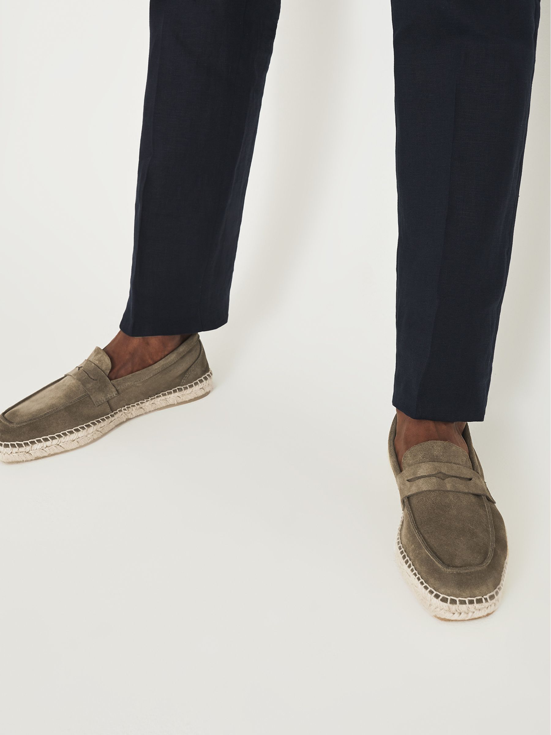 Suede Espadrilles in Sage - Image 6 of 6