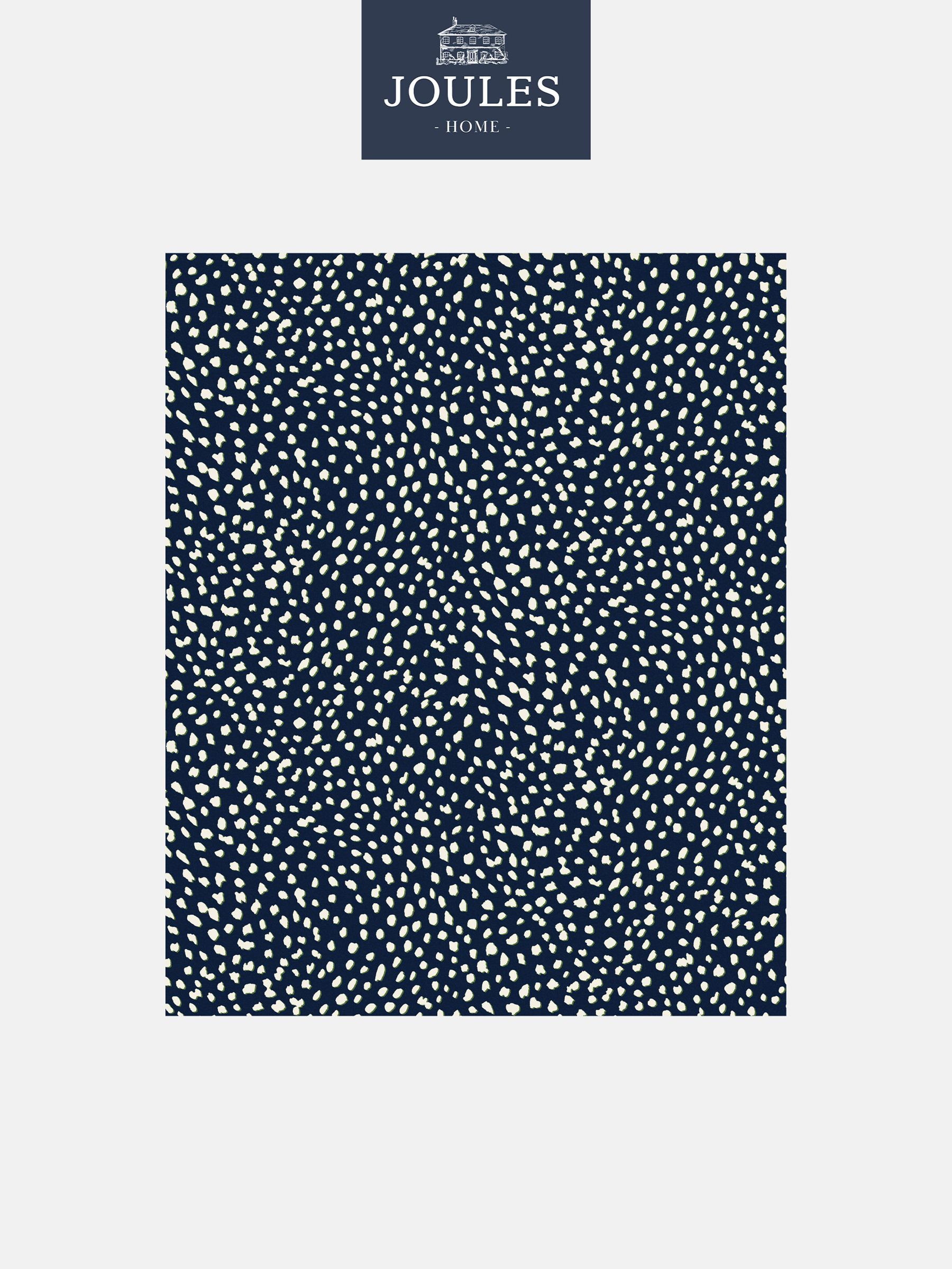 French Navy Guinea Spot Wallpaper Sample - Image 2 of 3