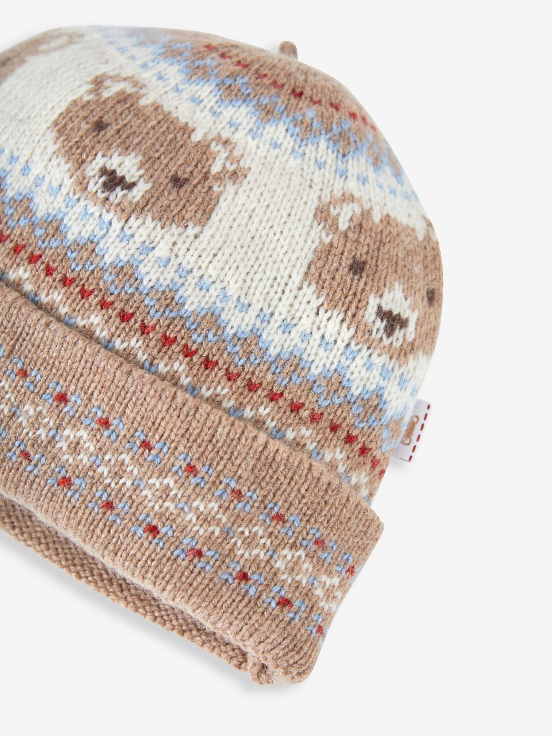Stone Baby Bear Fair Isle Pattern Knitted Hat - Image 2 of 2