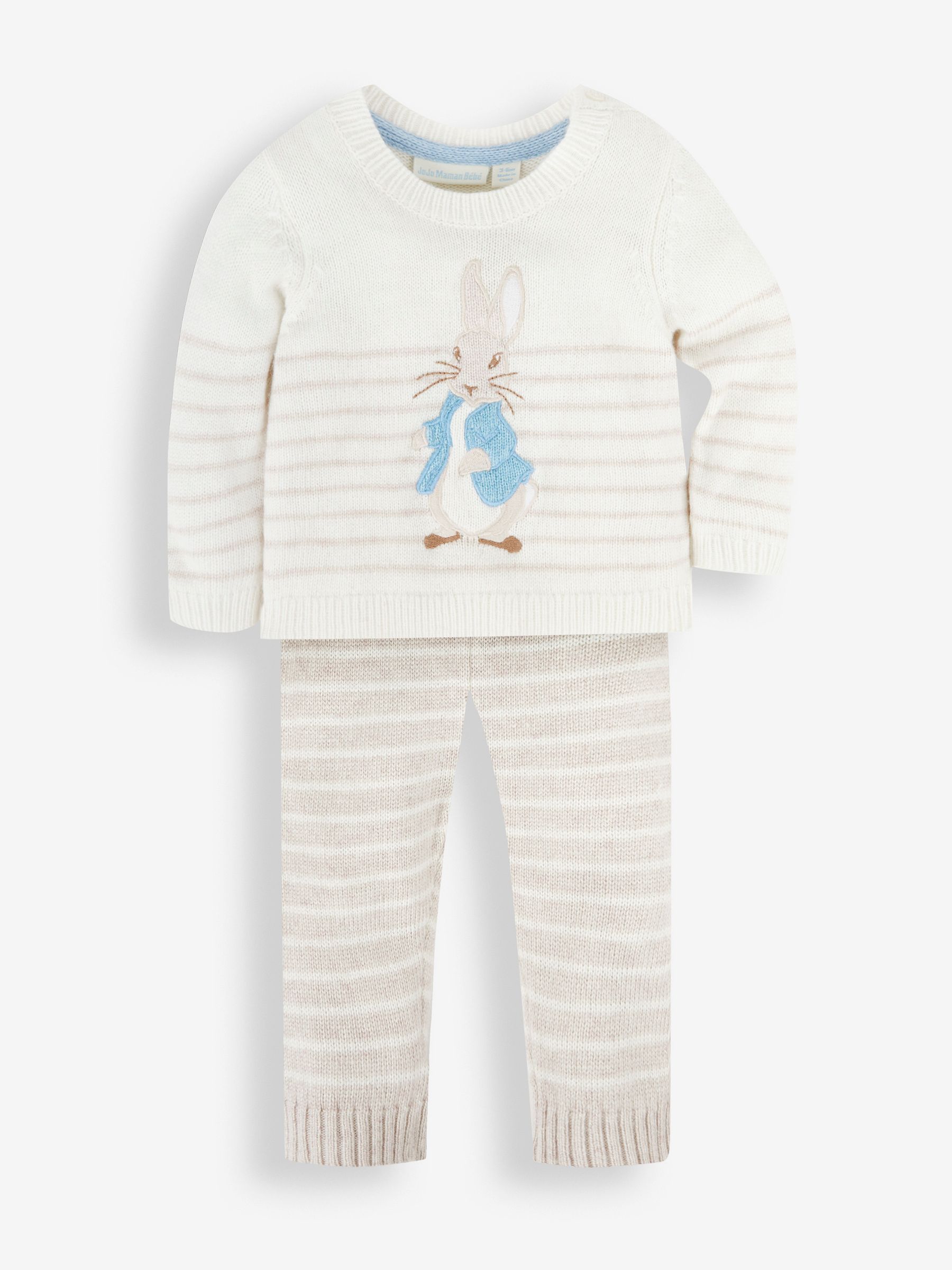 Cream Baby Peter Rabbit Fair Isle Pattern Knit Set 2 Peice - Image 3 of 6