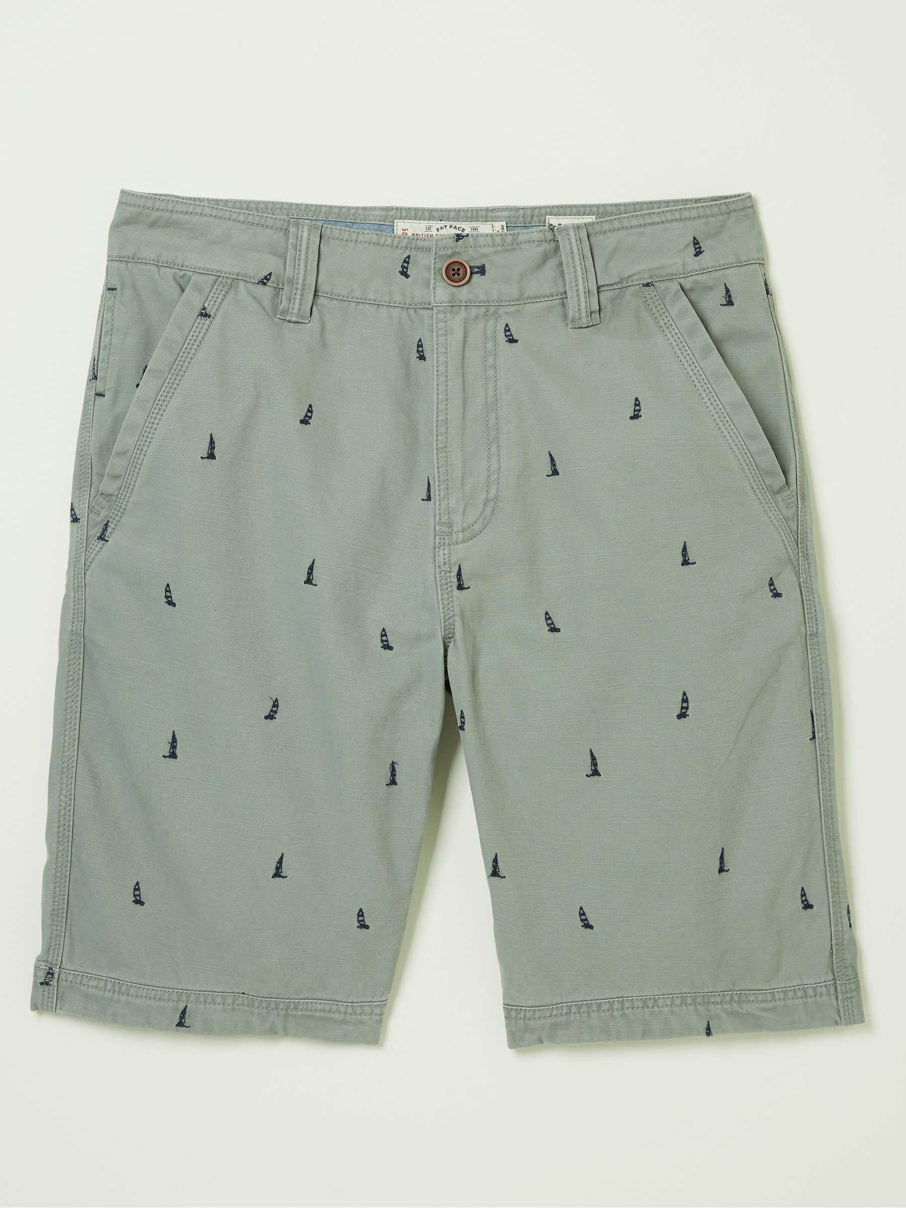 Green Cove Boat Embroidered Shorts - Image 4 of 4