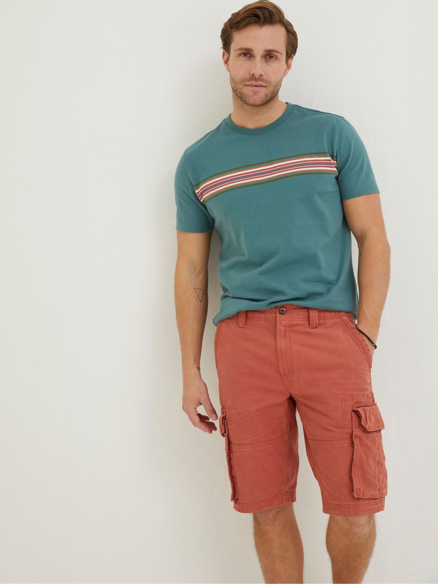 Orange Breakyard Cargo Shorts - Image 1 of 4