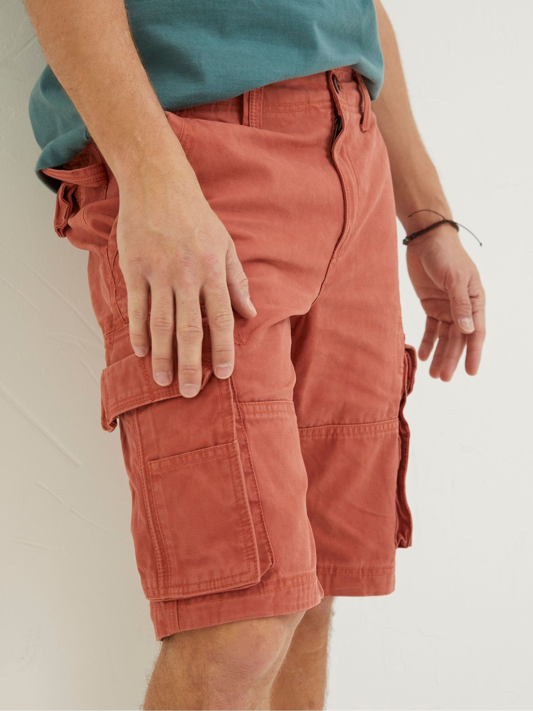 Orange Breakyard Cargo Shorts - Image 3 of 4