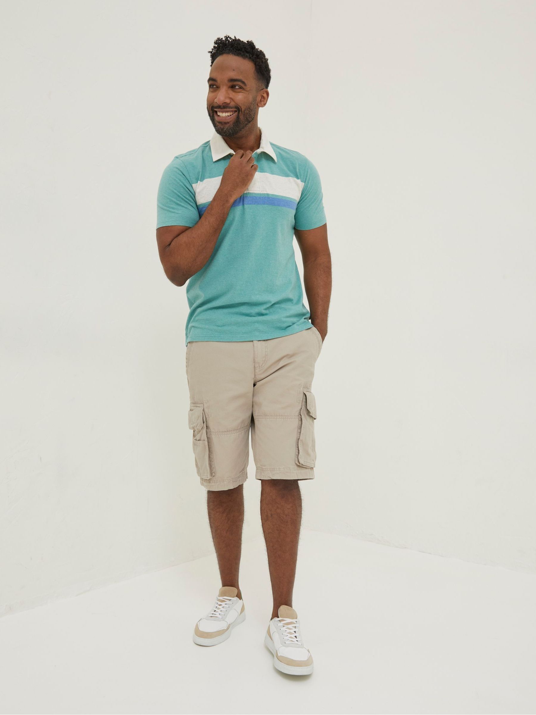 Green Hastings Chest Stripe Polo - Image 3 of 5