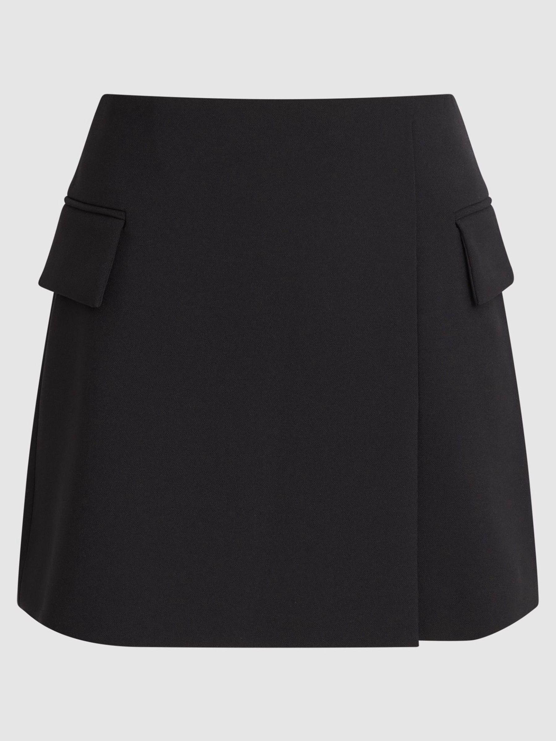 Mini Skirt in Black - Image 2 of 6 Mini Skirt in Black - Image 2 of 6