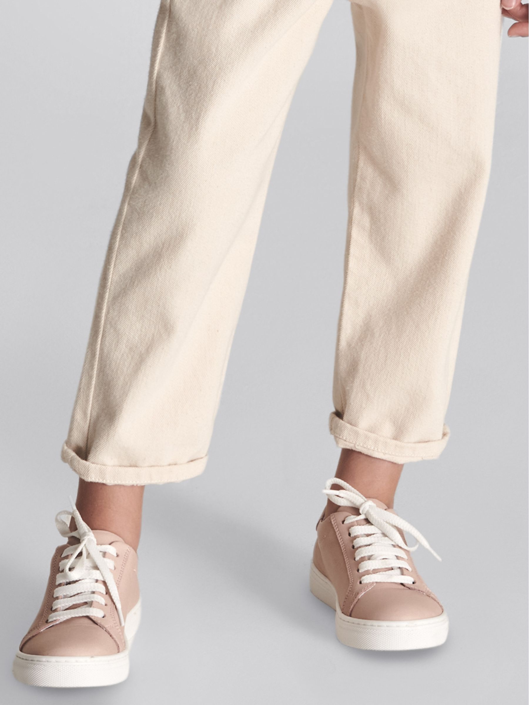 Leather Trainers in Pink - Image 1 of 7