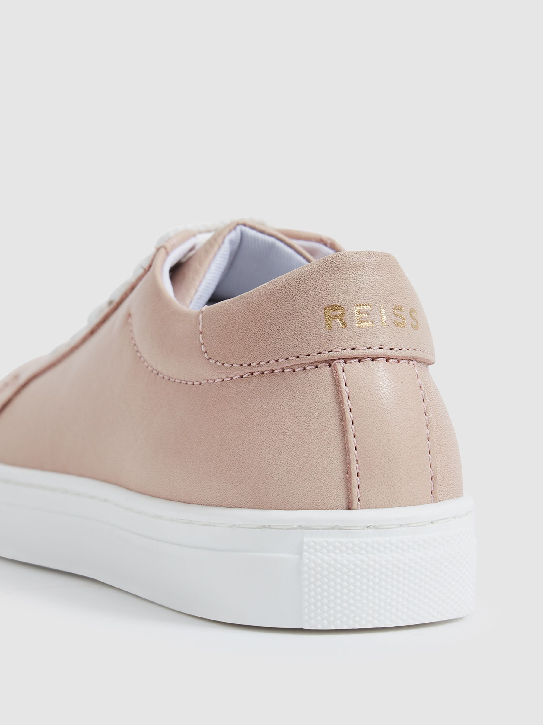 Leather Trainers in Pink - Image 5 of 7