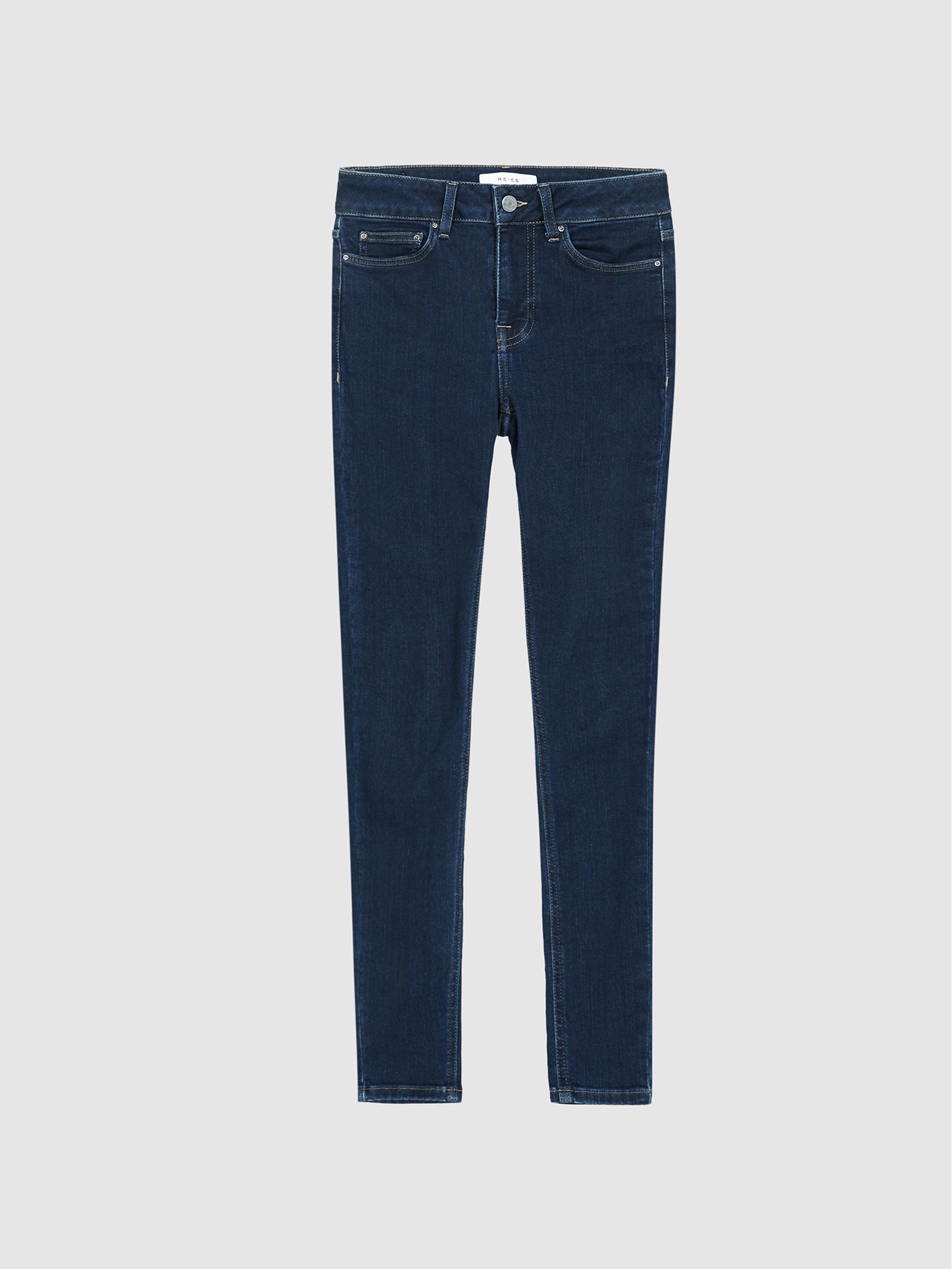 Mid Rise Skinny Jeans in Indigo - Image 2 of 6 Mid Rise Skinny Jeans in Indigo - Image 2 of 6