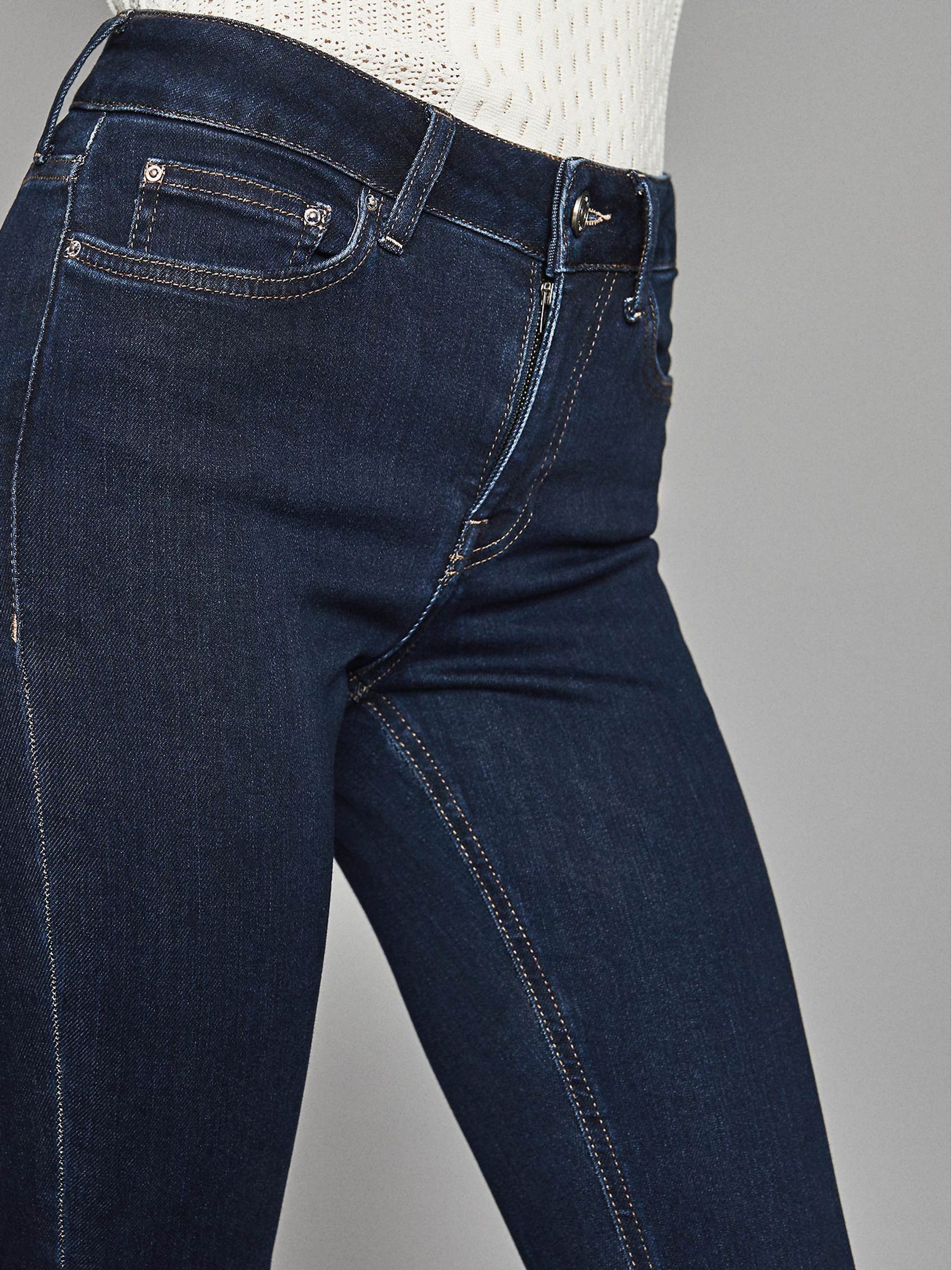 Mid Rise Skinny Jeans in Indigo - Image 5 of 6