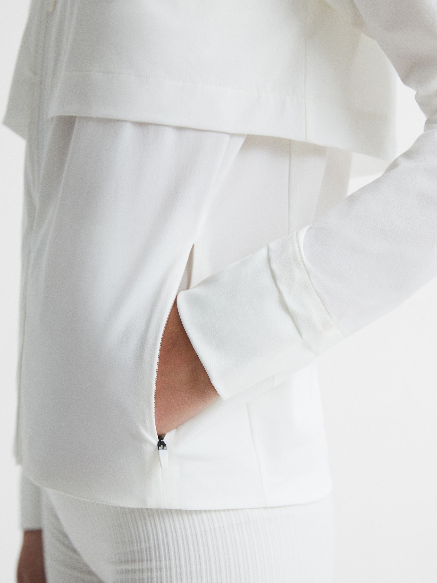 Castore Performance Hooded Jacket in White - Image 6 of 9