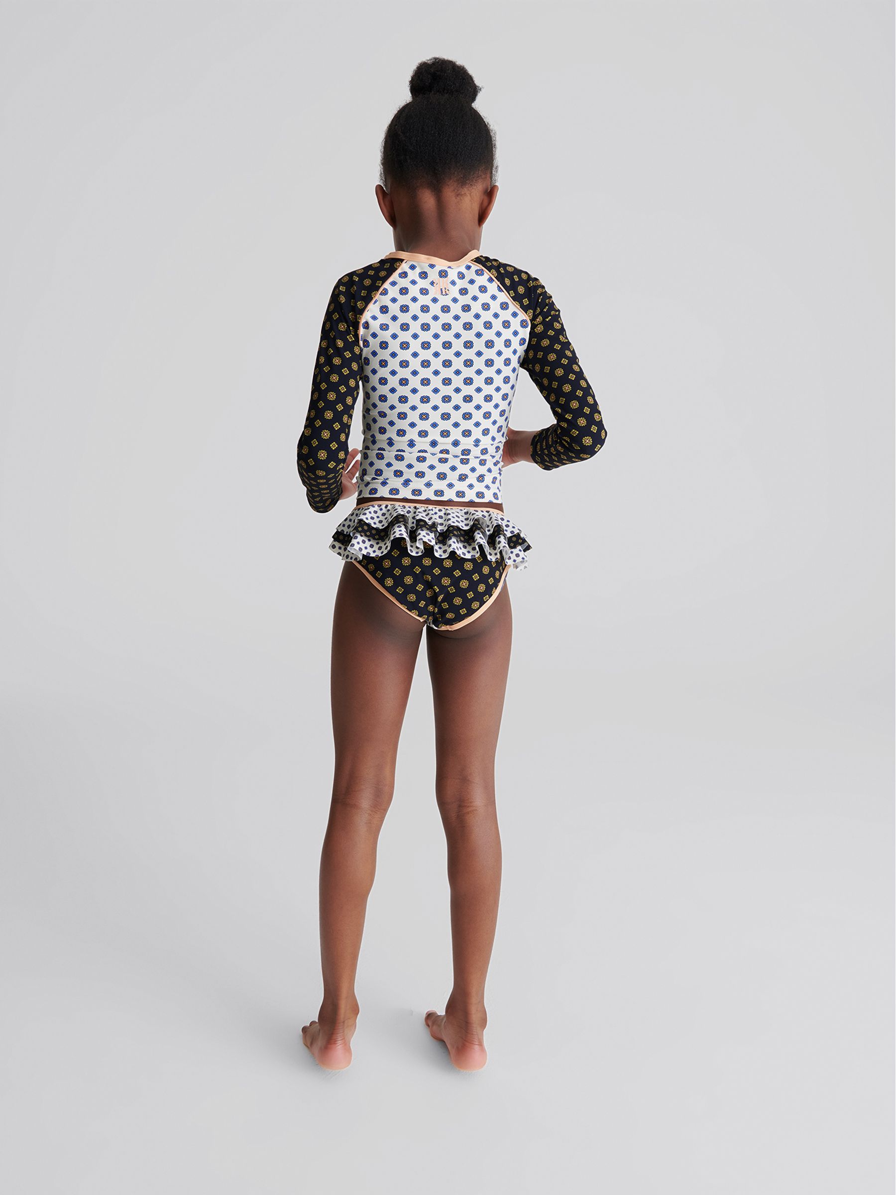 Long Sleeve Swim Top in Blue - Image 4 of 7