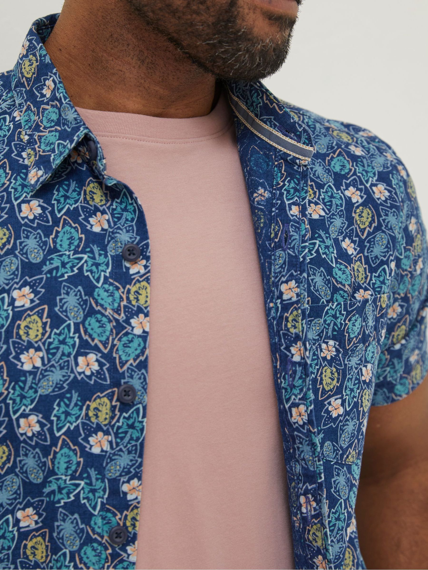 Blue Pineham Print Shirt - Image 3 of 4