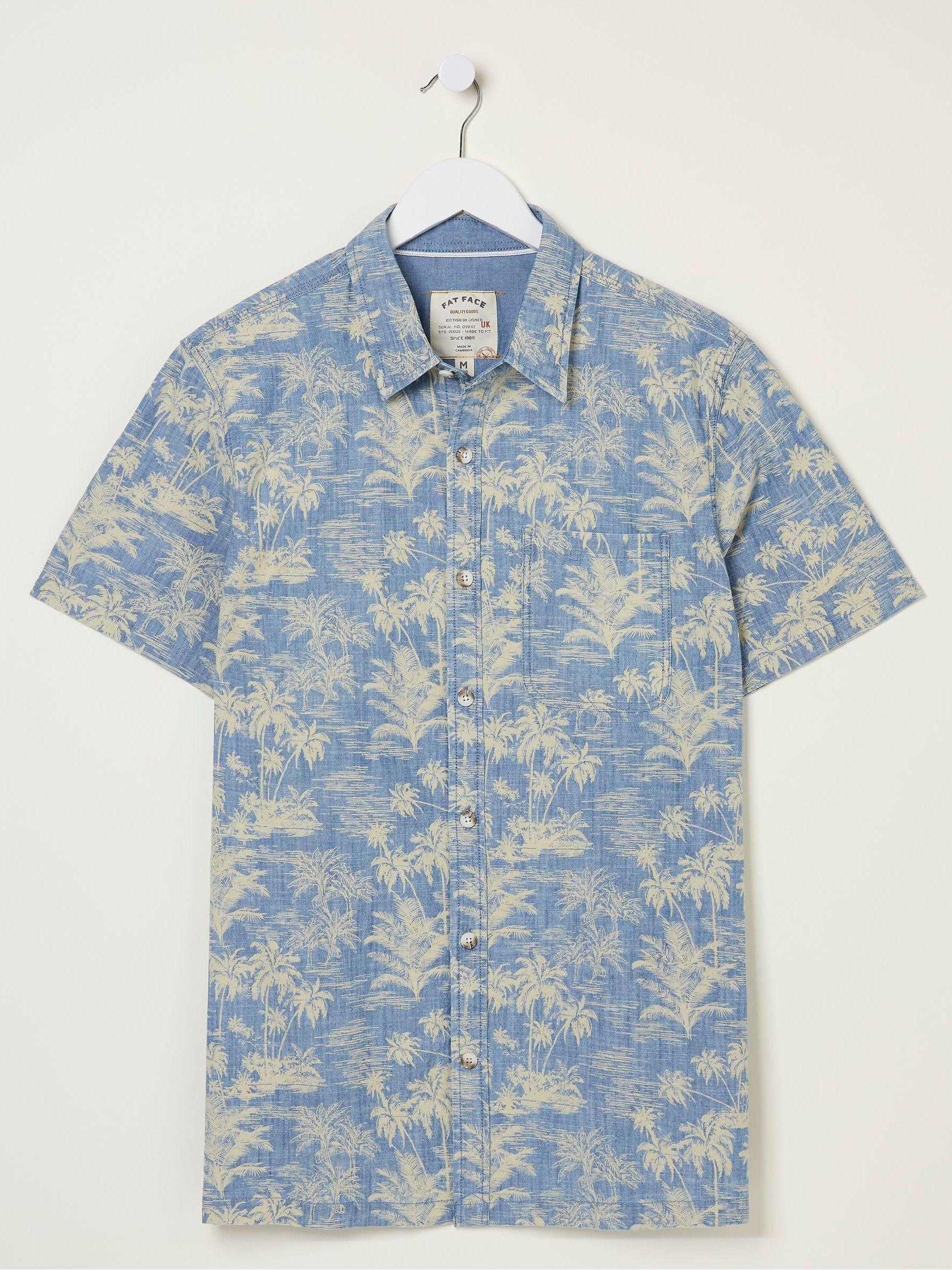 Blue Hawaiian Print Shirt - Image 5 of 5
