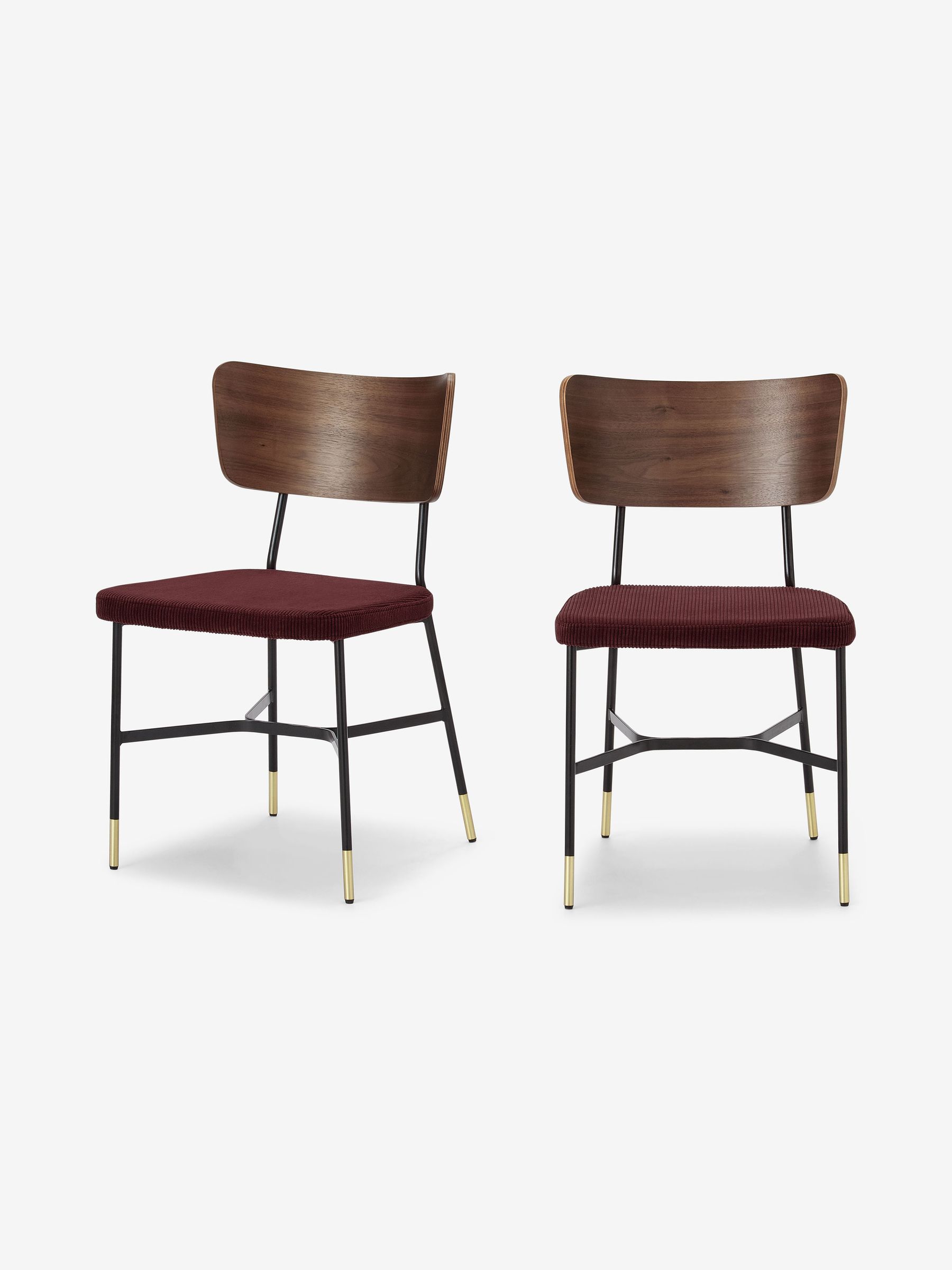 Set of 2 Amalyn Dining Chairs in Velvet in Raspberry Pink - Image 2 of 4