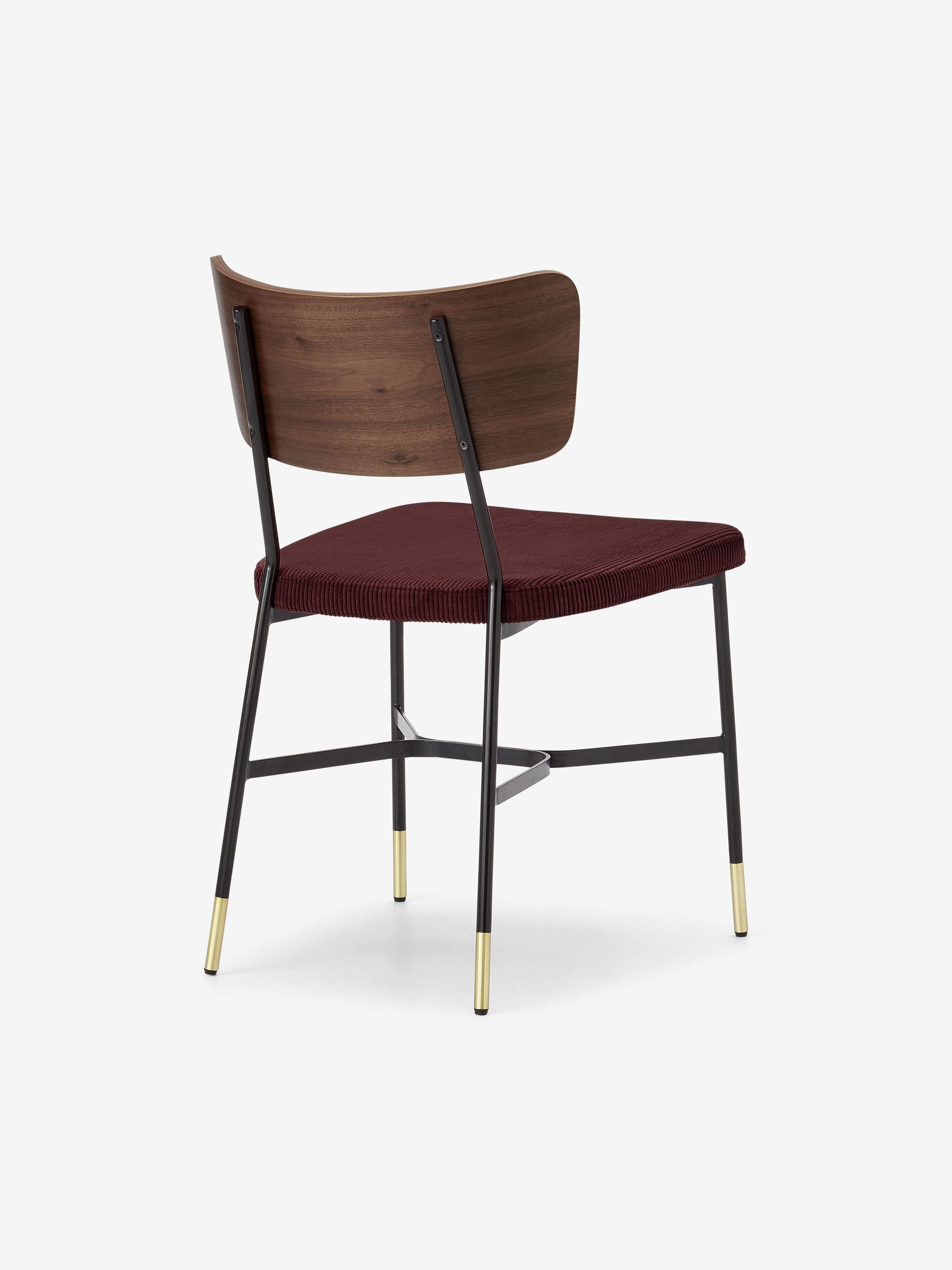Set of 2 Amalyn Dining Chairs in Velvet in Raspberry Pink - Image 3 of 4