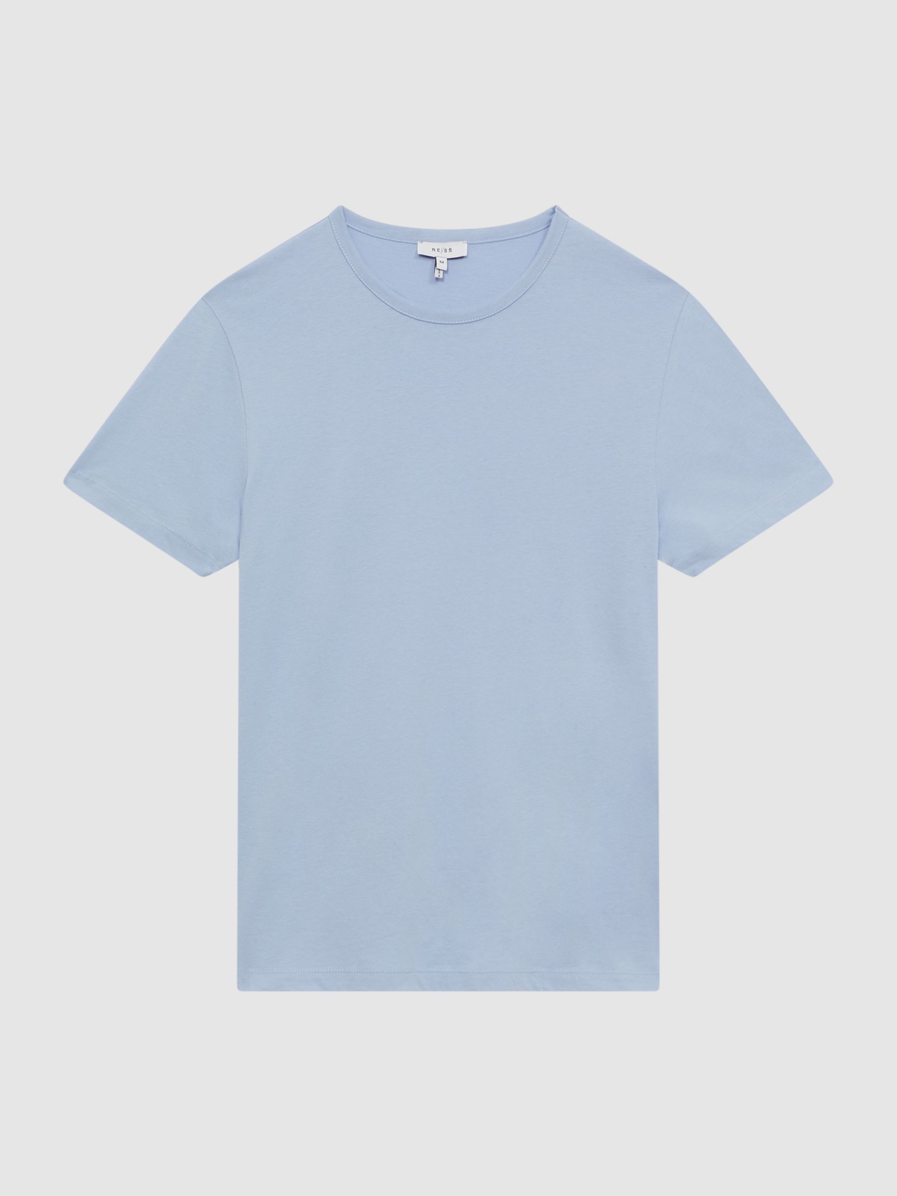 Garment Dye Crew Neck T-Shirt in Soft Blue - Image 2 of 6