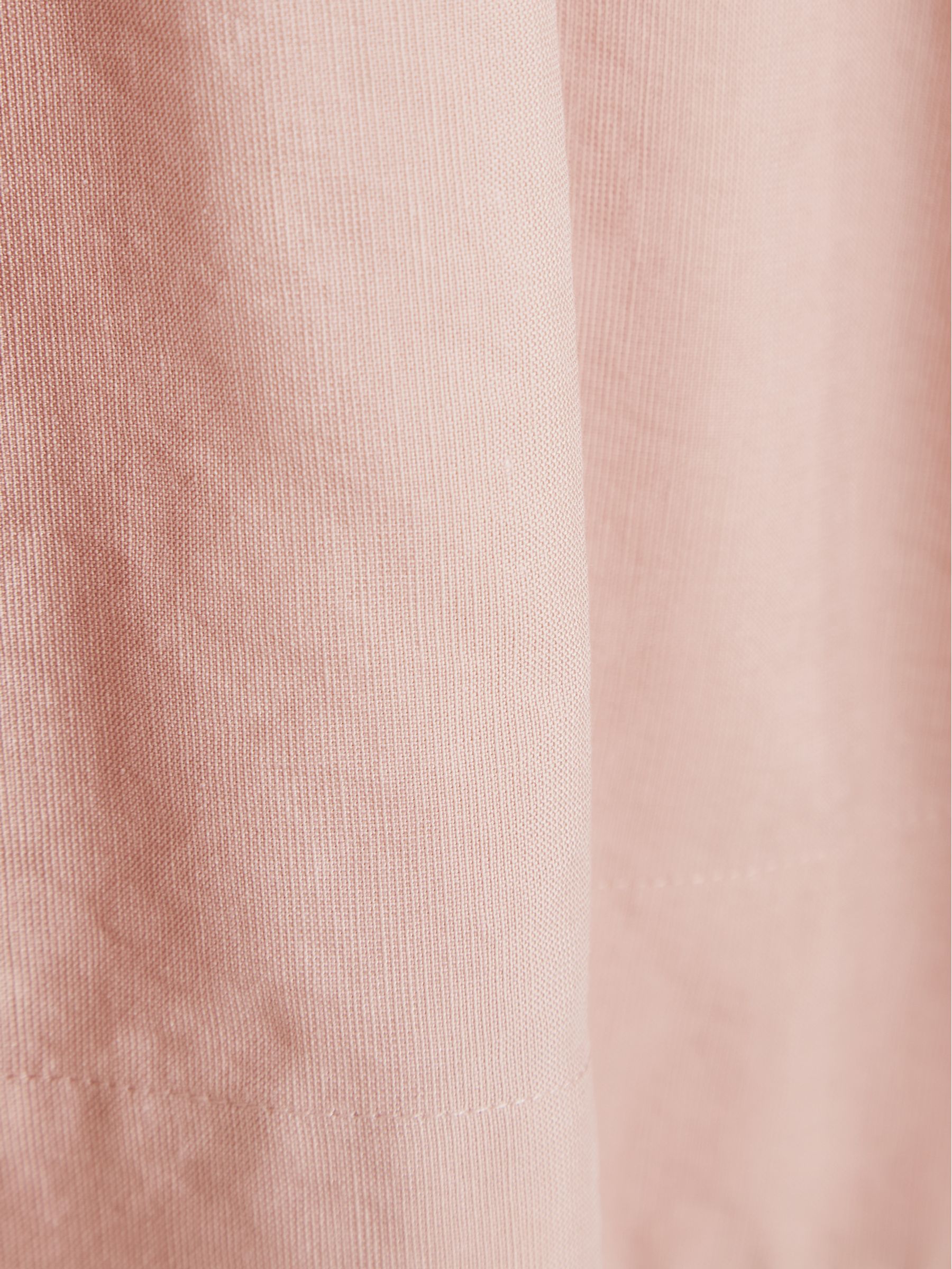 Tie Front Linen Midi Skirt in Pink - Image 9 of 9