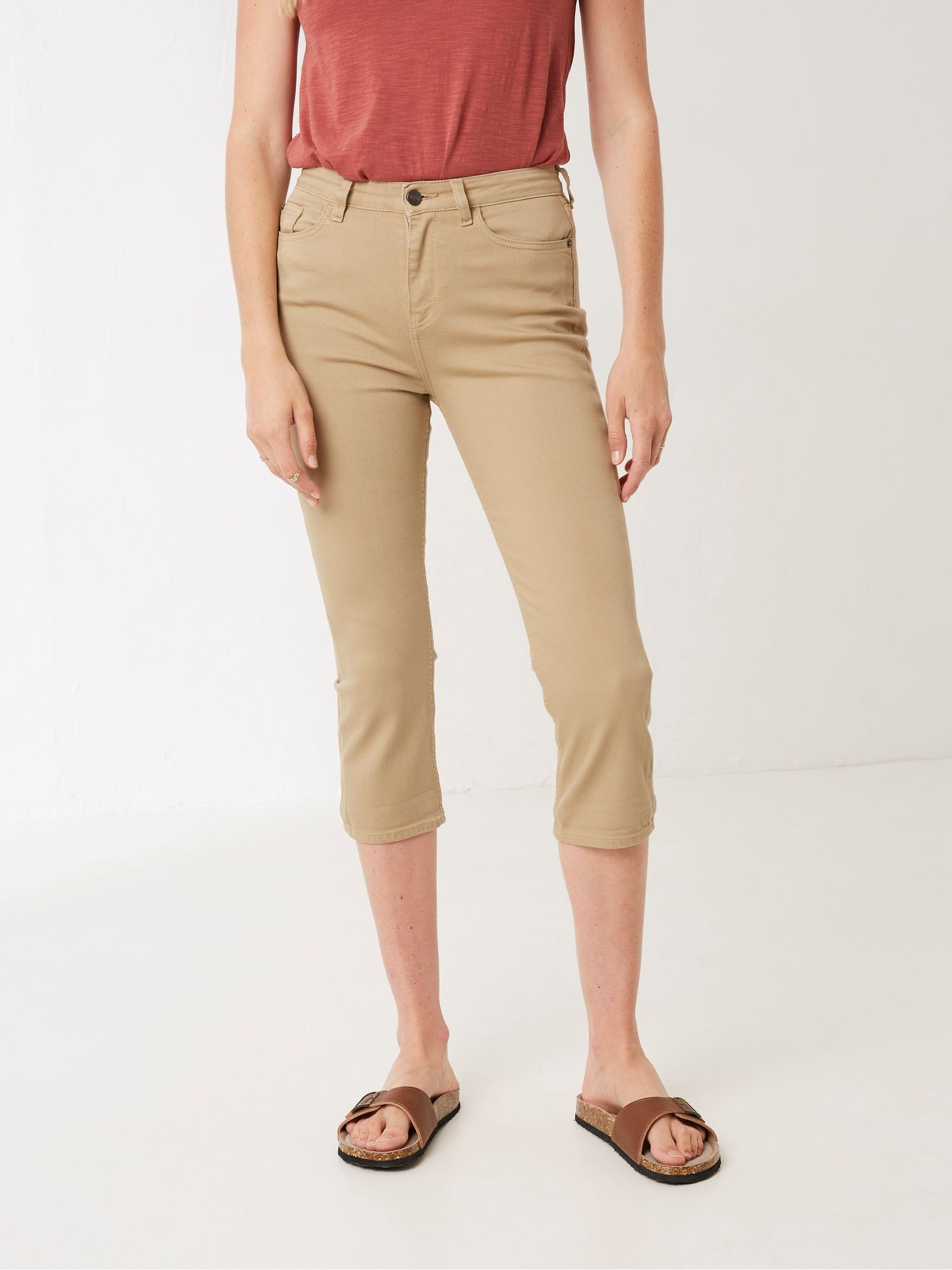 Natural Hamble Capri Jeans - Image 1 of 4 Natural Hamble Capri Jeans - Image 1 of 4