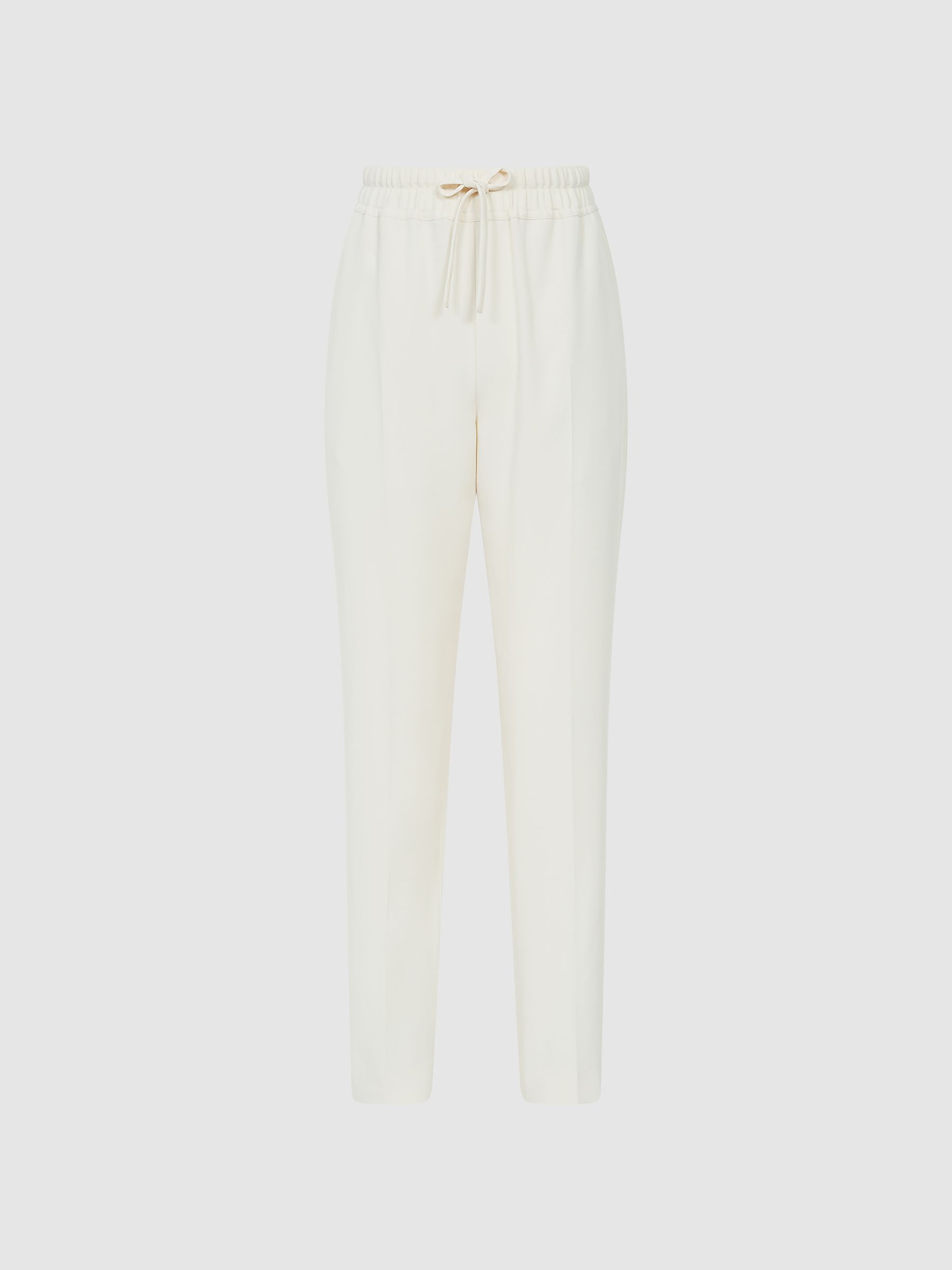 Pull On Trousers in Cream - Image 2 of 6