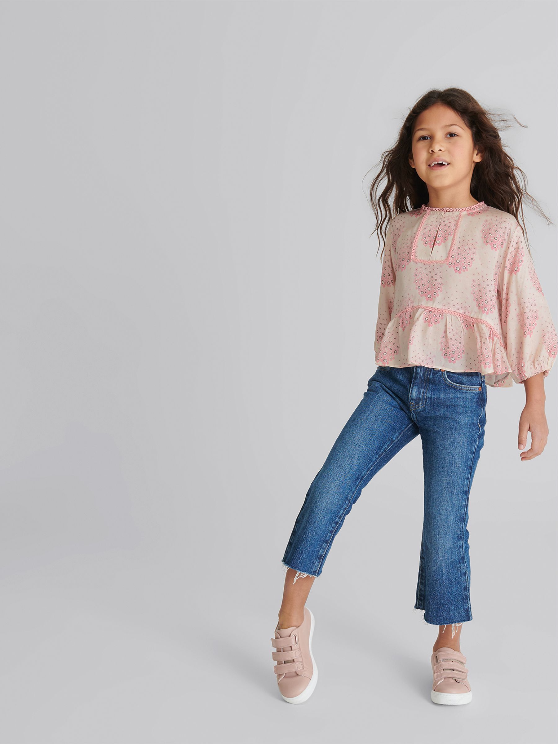 Circle Print Blouse in Pink - Image 3 of 6