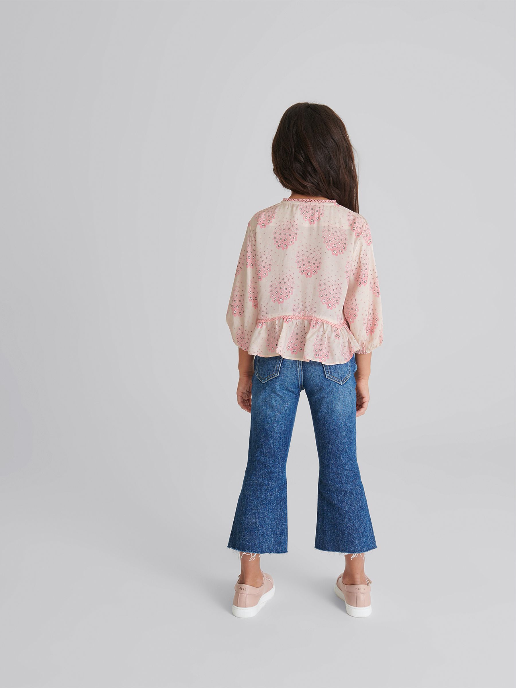 Circle Print Blouse in Pink - Image 5 of 6