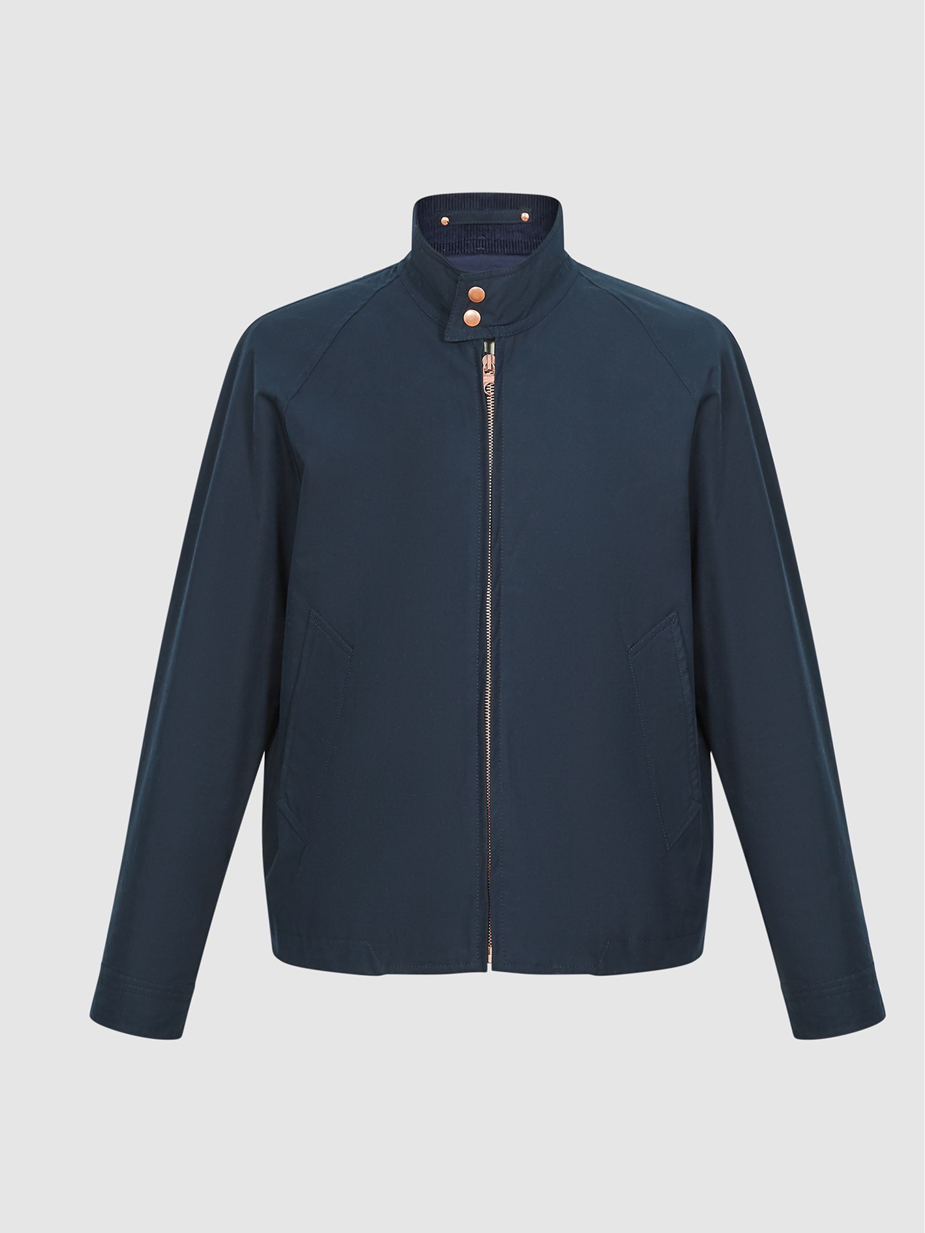 Private White V.C. Harrington Jacket in Navy - Image 2 of 7 Private White V.C. Harrington Jacket in Navy - Image 2 of 7