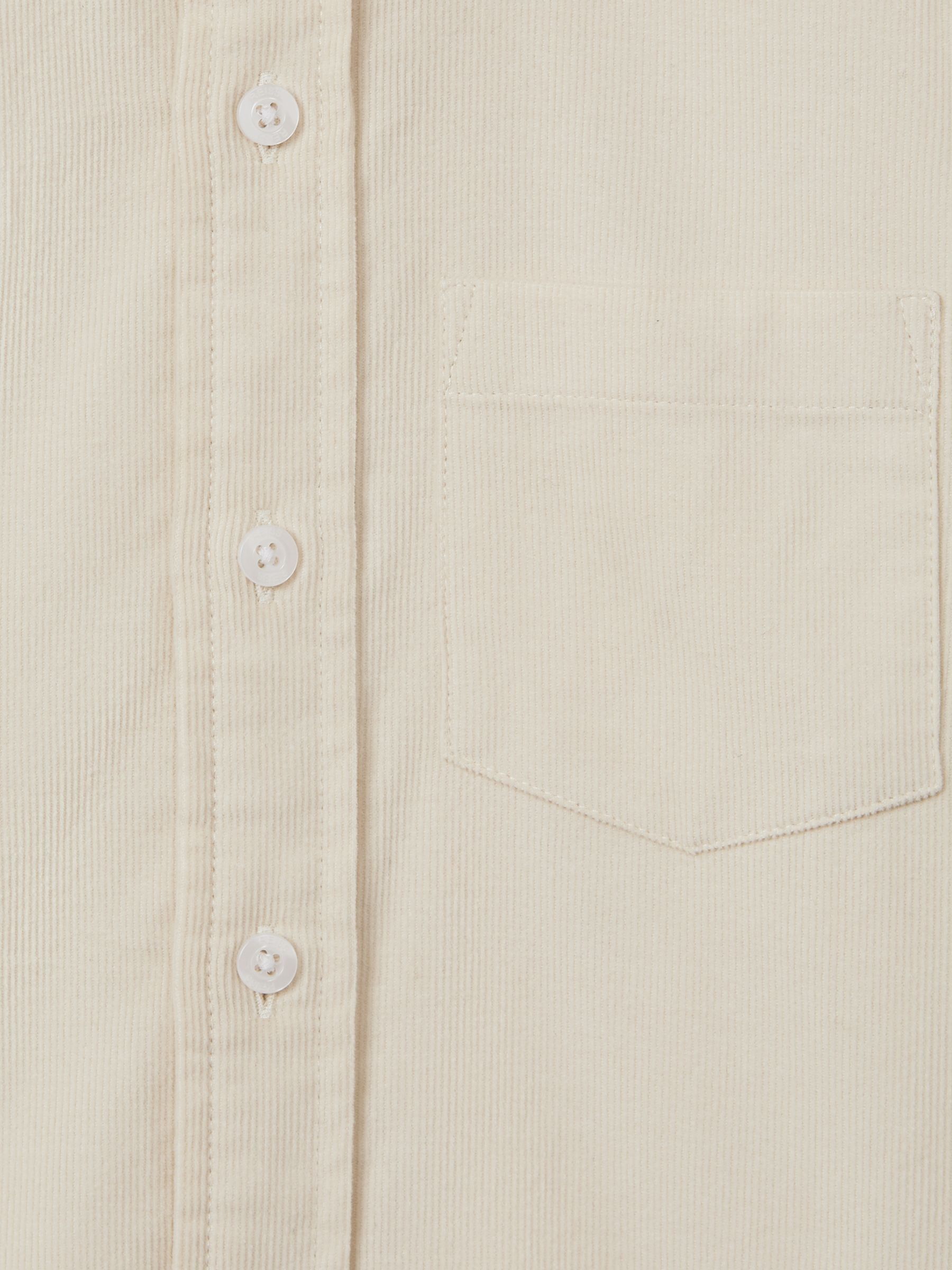3-9 yrs Corduroy Cutaway Collar Shirt in White - Image 7 of 7
