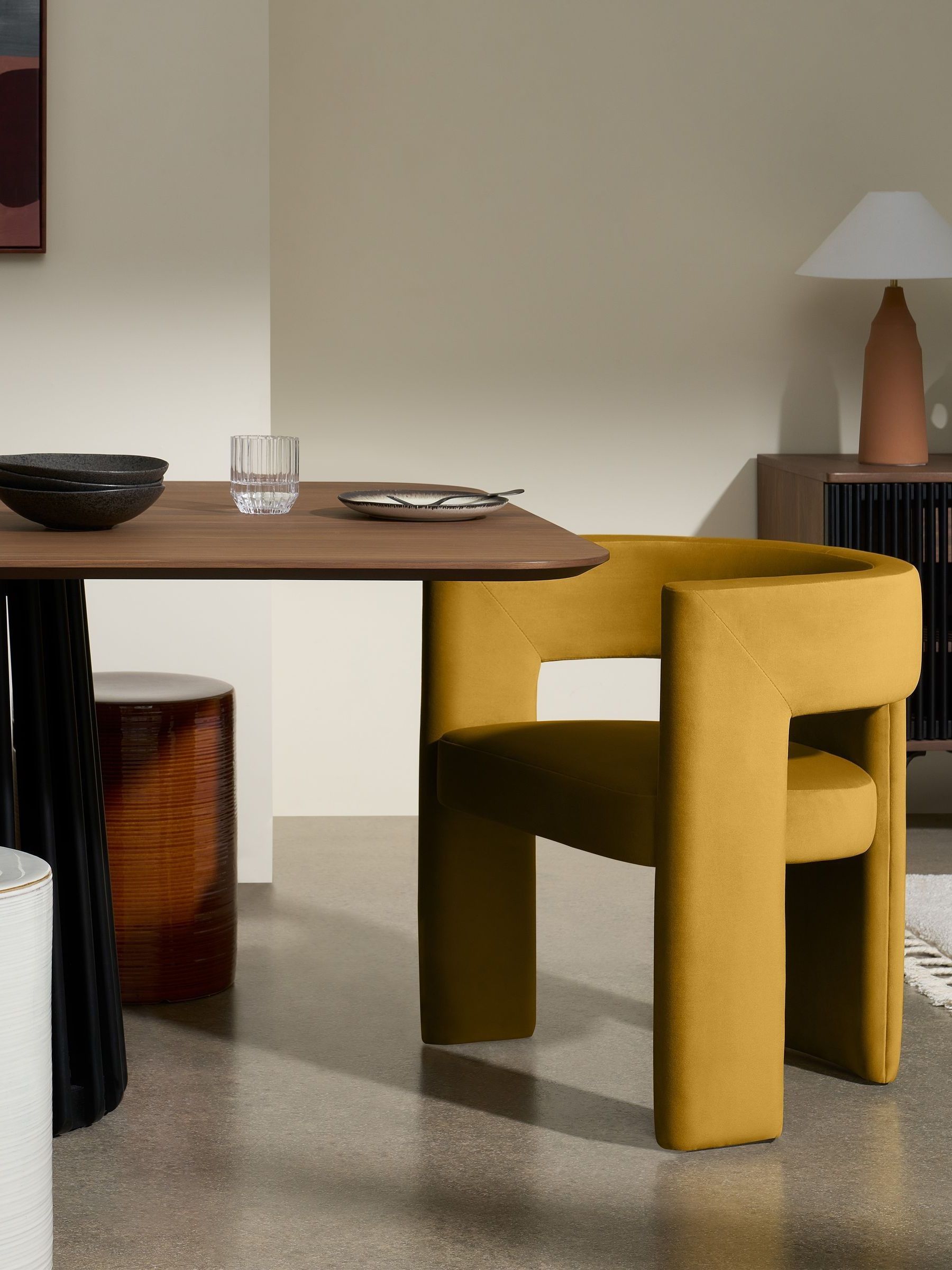 Kalaspel Dining Chair in Ochre Yellow - Image 1 of 4