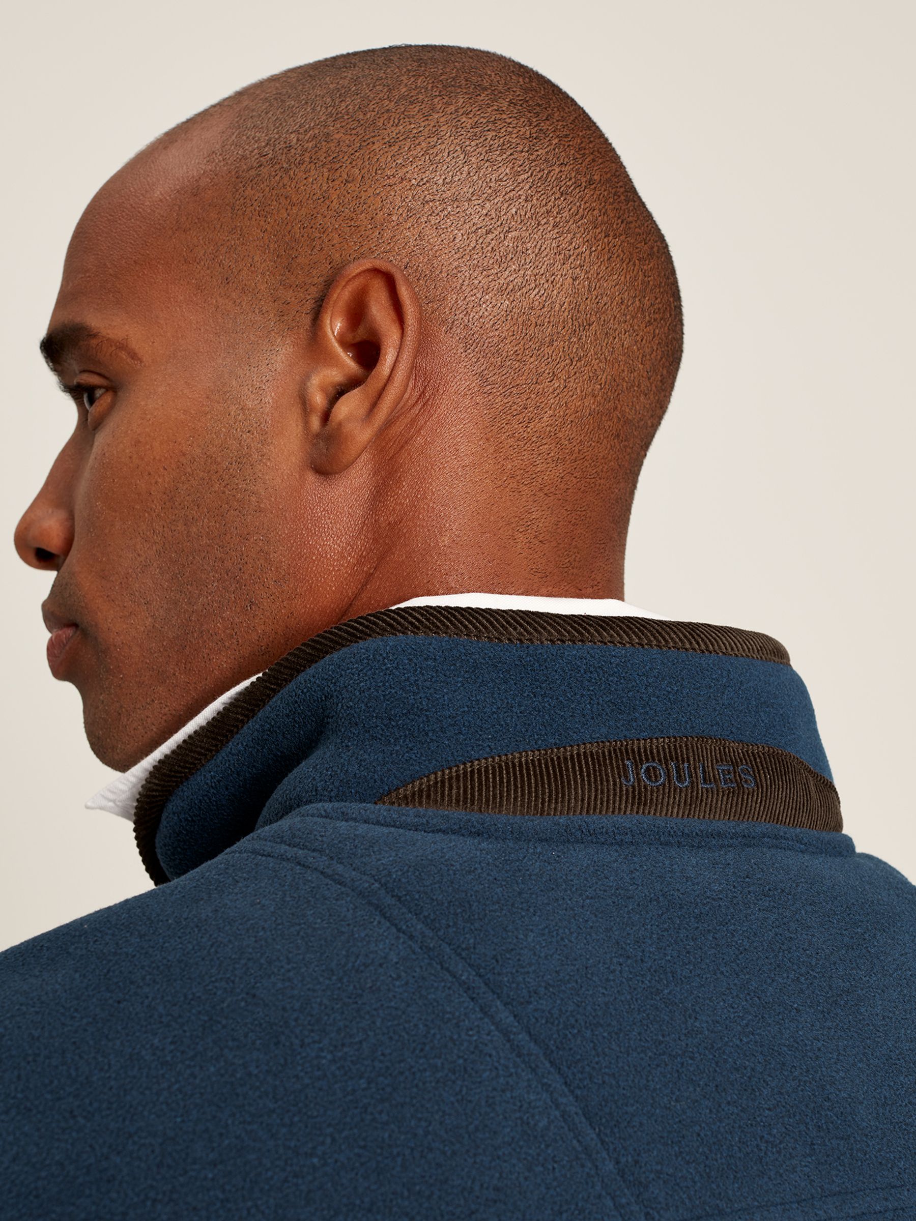 Coxton Navy Blue Quarter Zip Fleece - Image 5 of 6