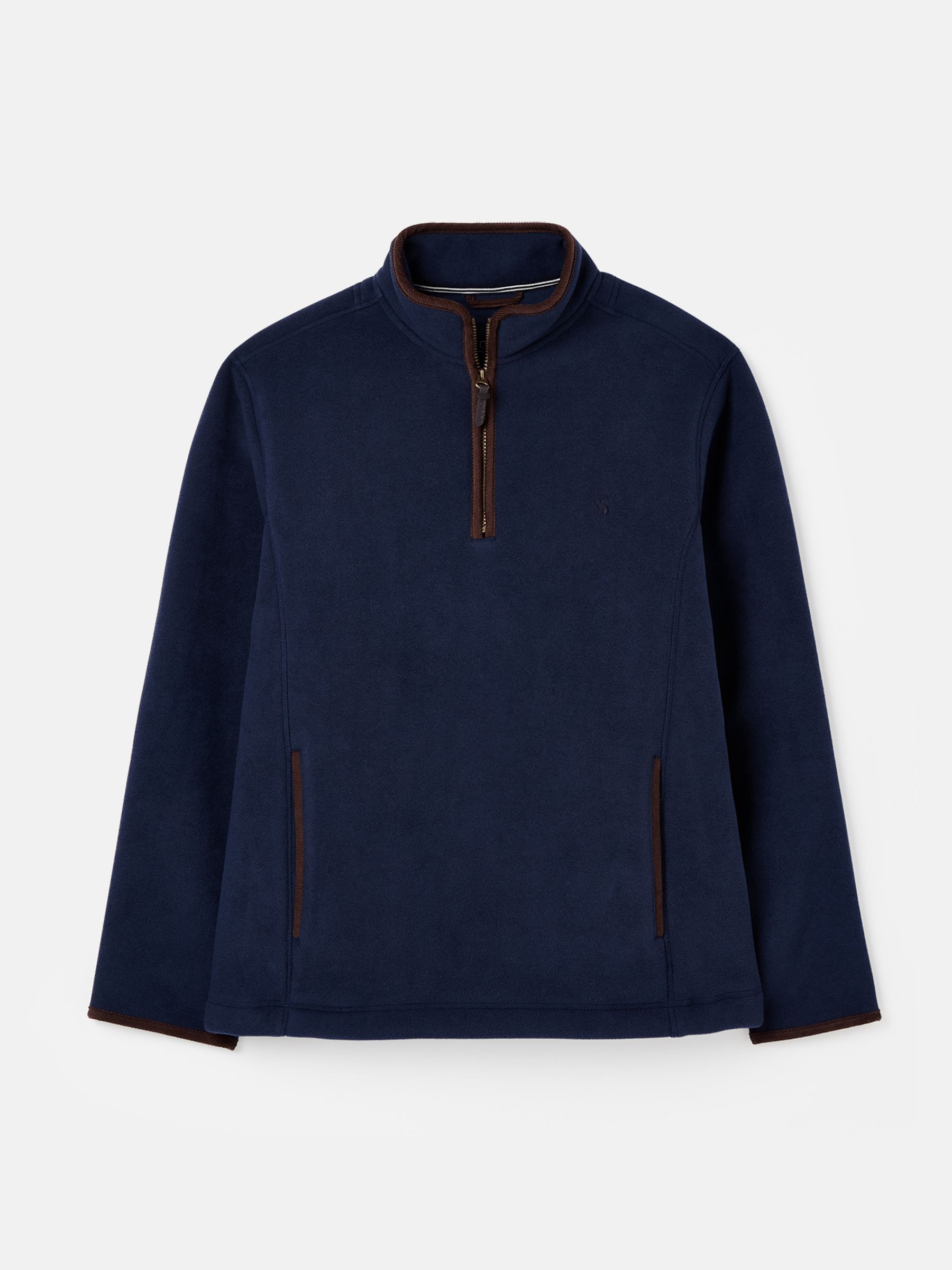 Coxton Navy Blue Quarter Zip Fleece - Image 6 of 6