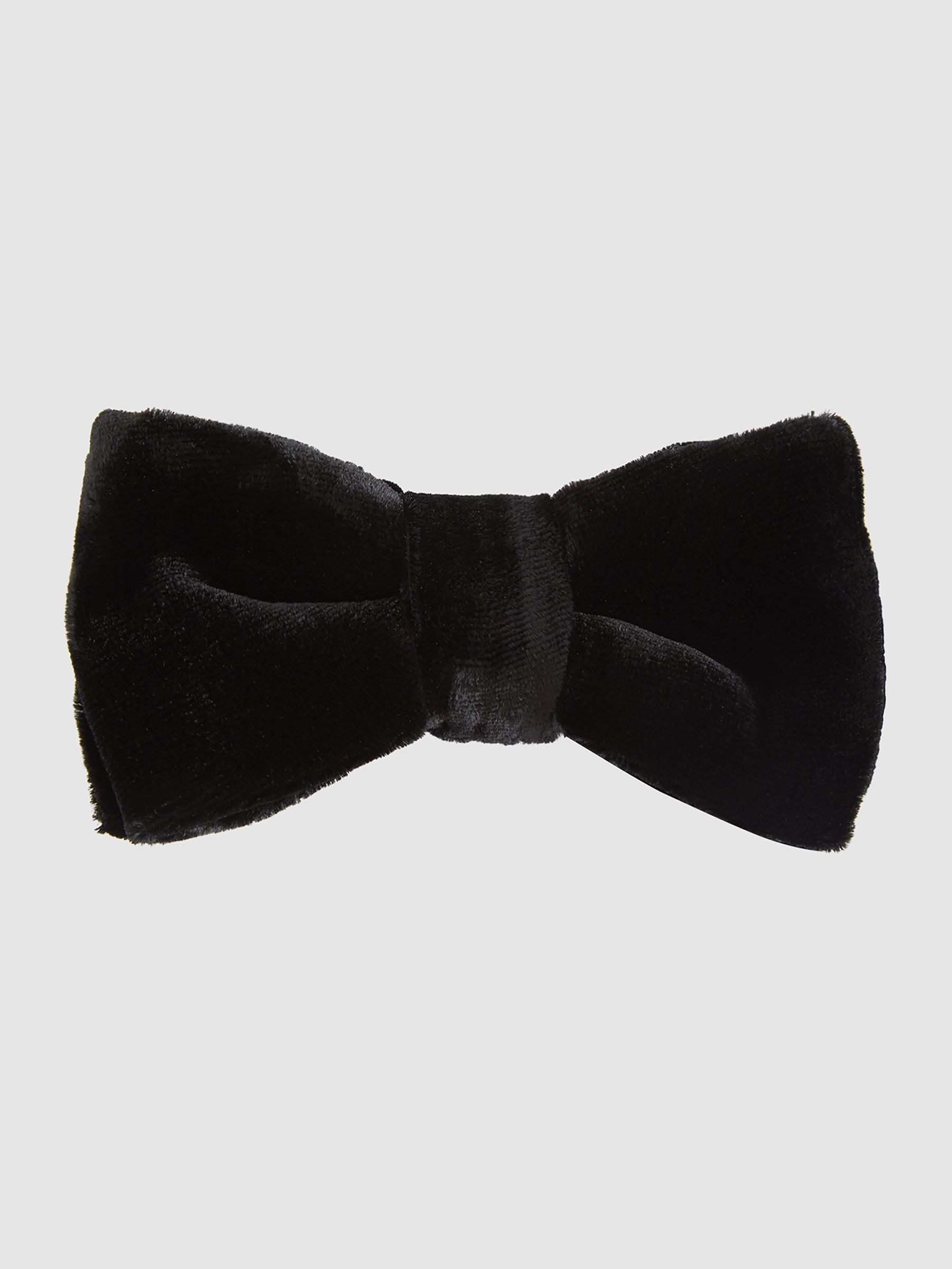 Velvet Bow Tie in Black - Image 2 of 5