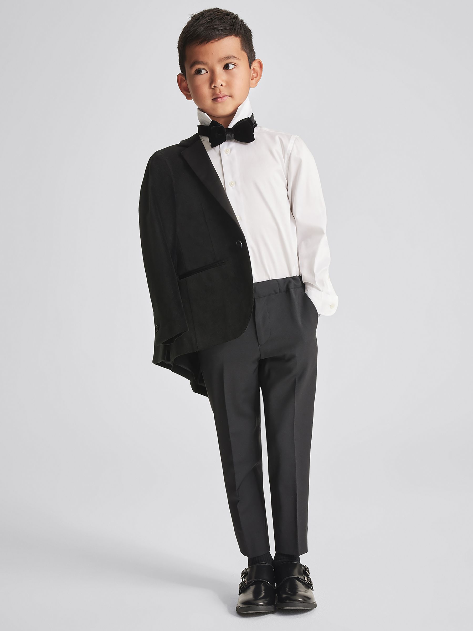 Velvet Bow Tie in Black - Image 3 of 5