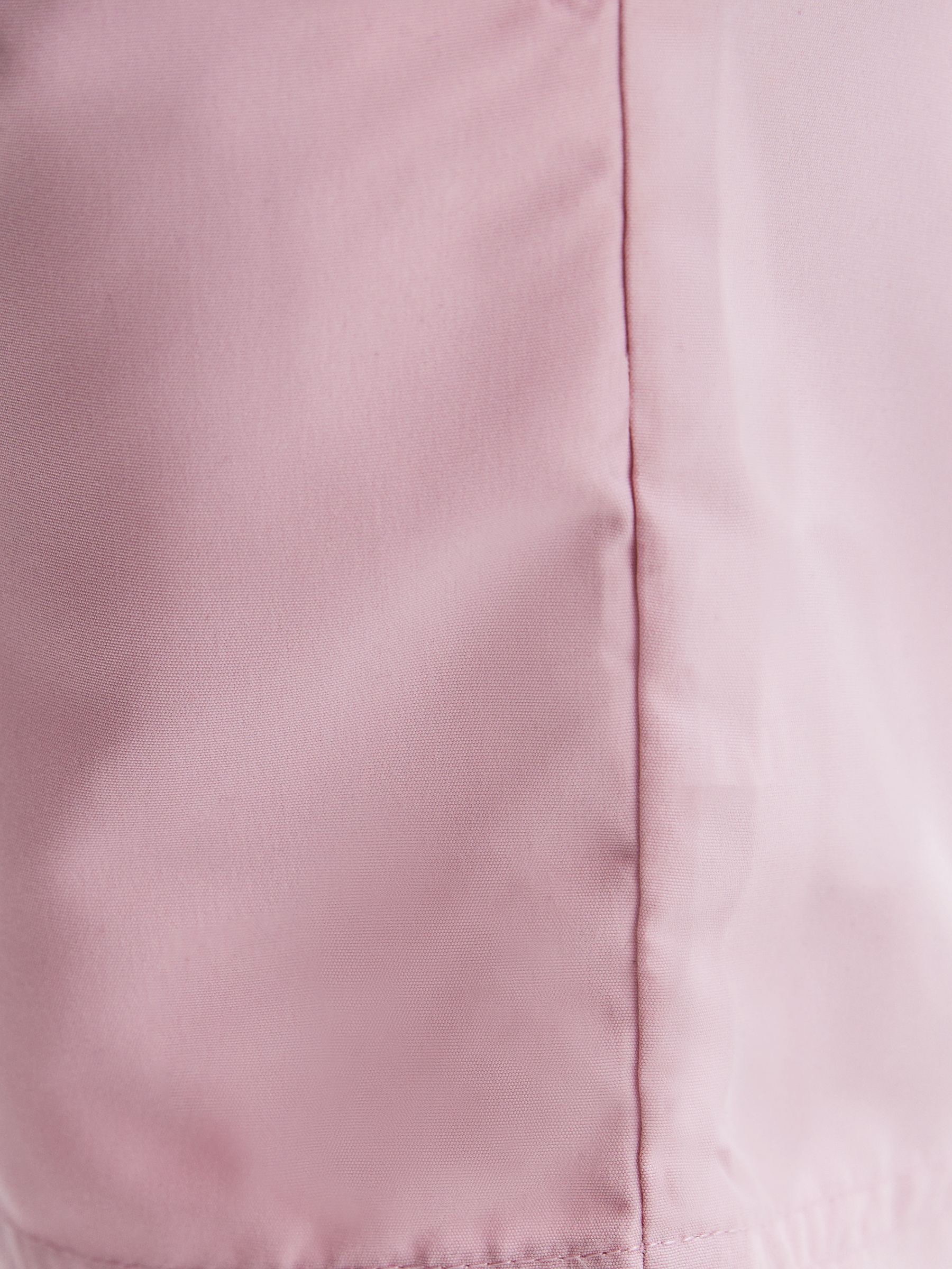 Plain Drawstring Swim Shorts in Soft Pink - Image 4 of 7