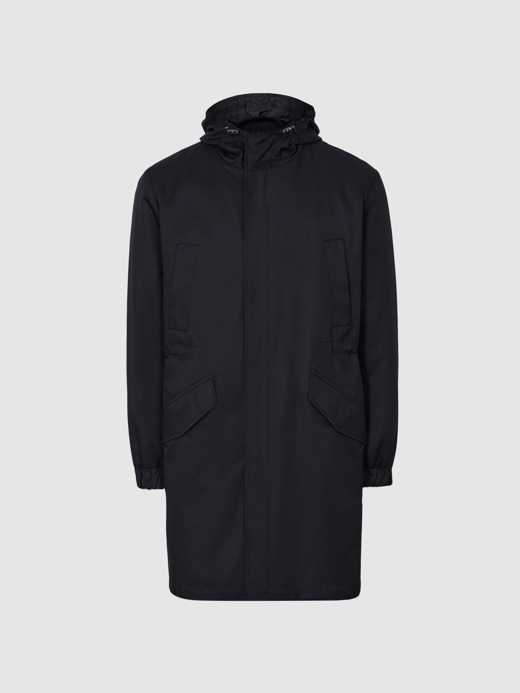 Lightweight Parka in Navy - Image 2 of 8