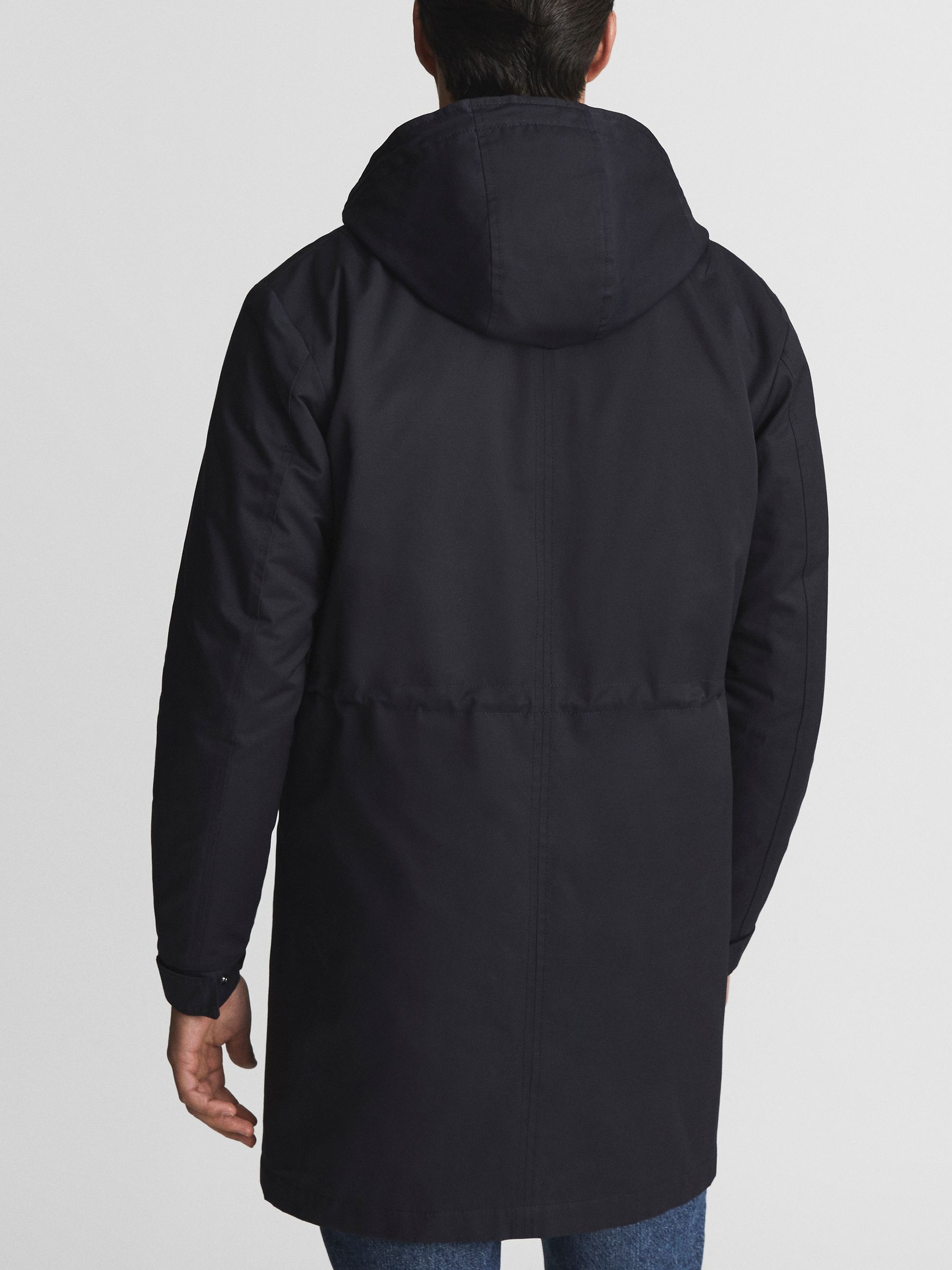 Lightweight Parka in Navy - Image 5 of 8