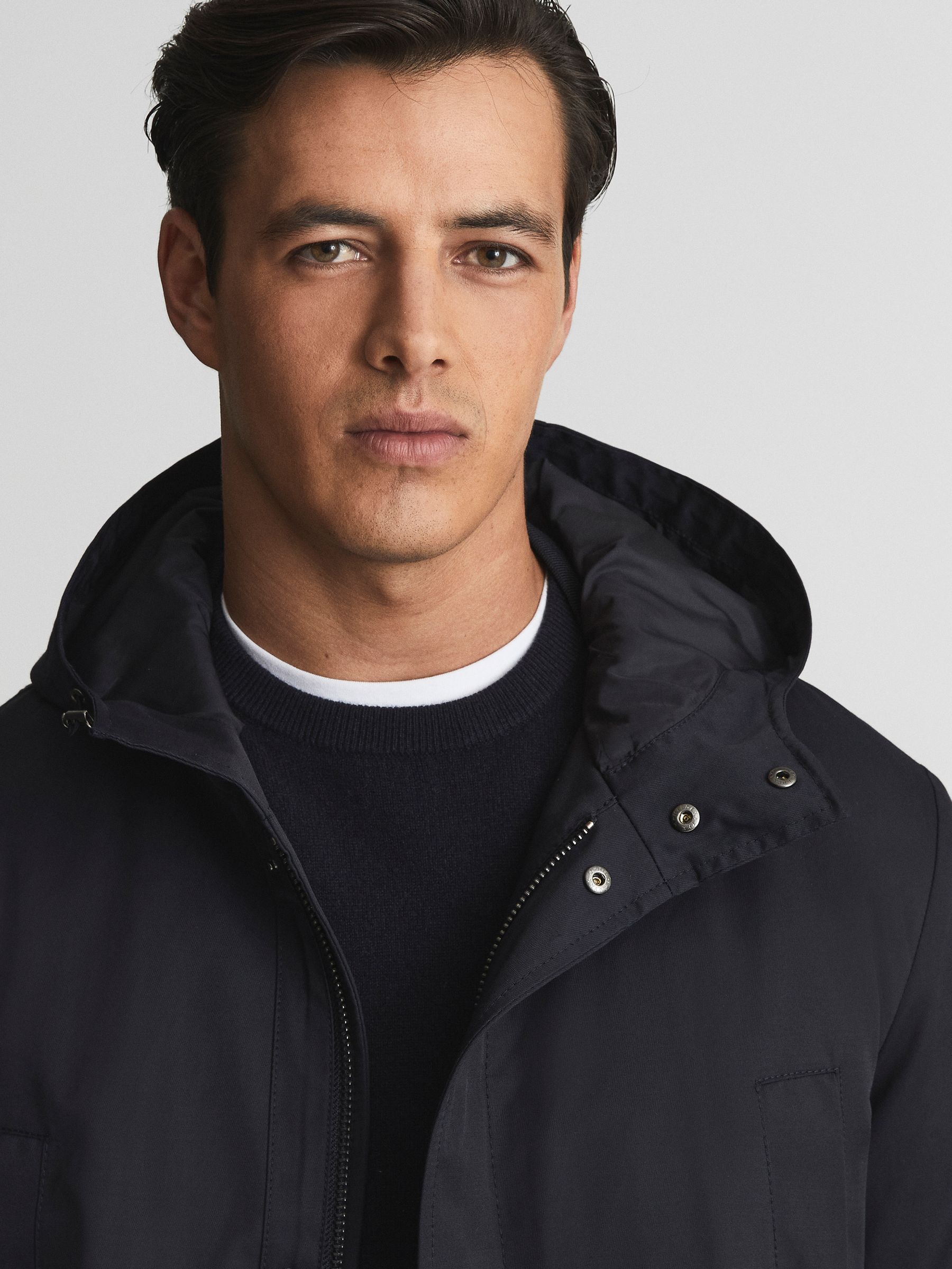 Lightweight Parka in Navy - Image 7 of 8
