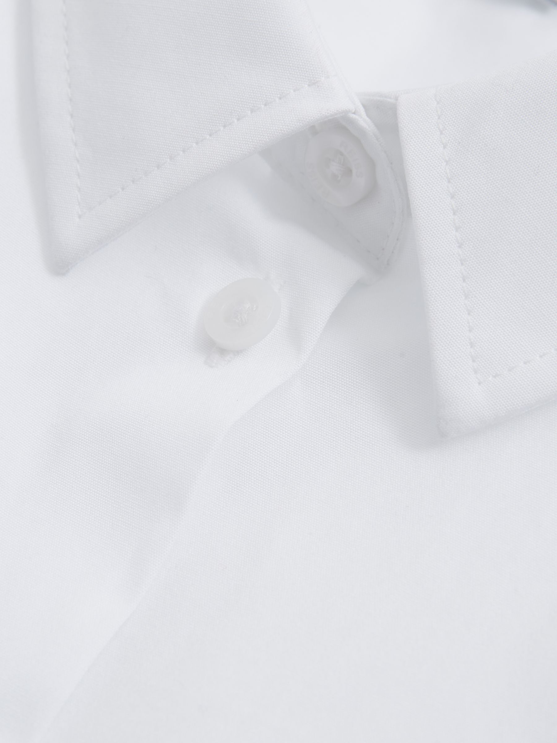 Senior Cotton Buttoned Shirt in White - Image 7 of 7