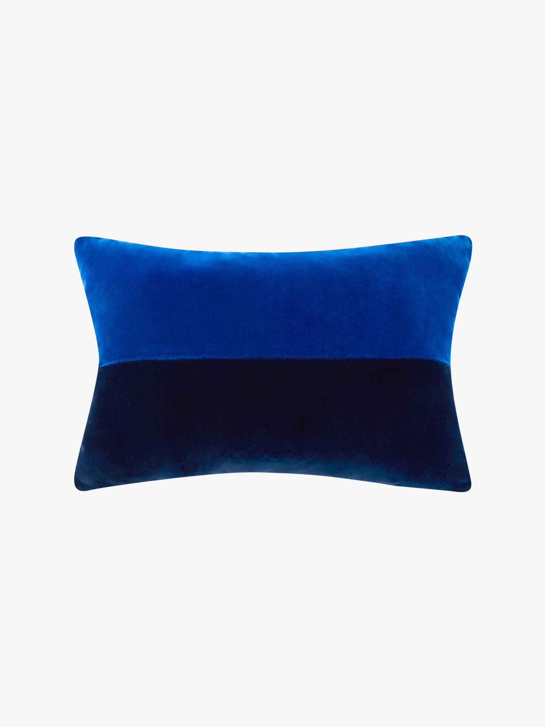 Navy Blue Feather Filled Cushion - Image 2 of 3