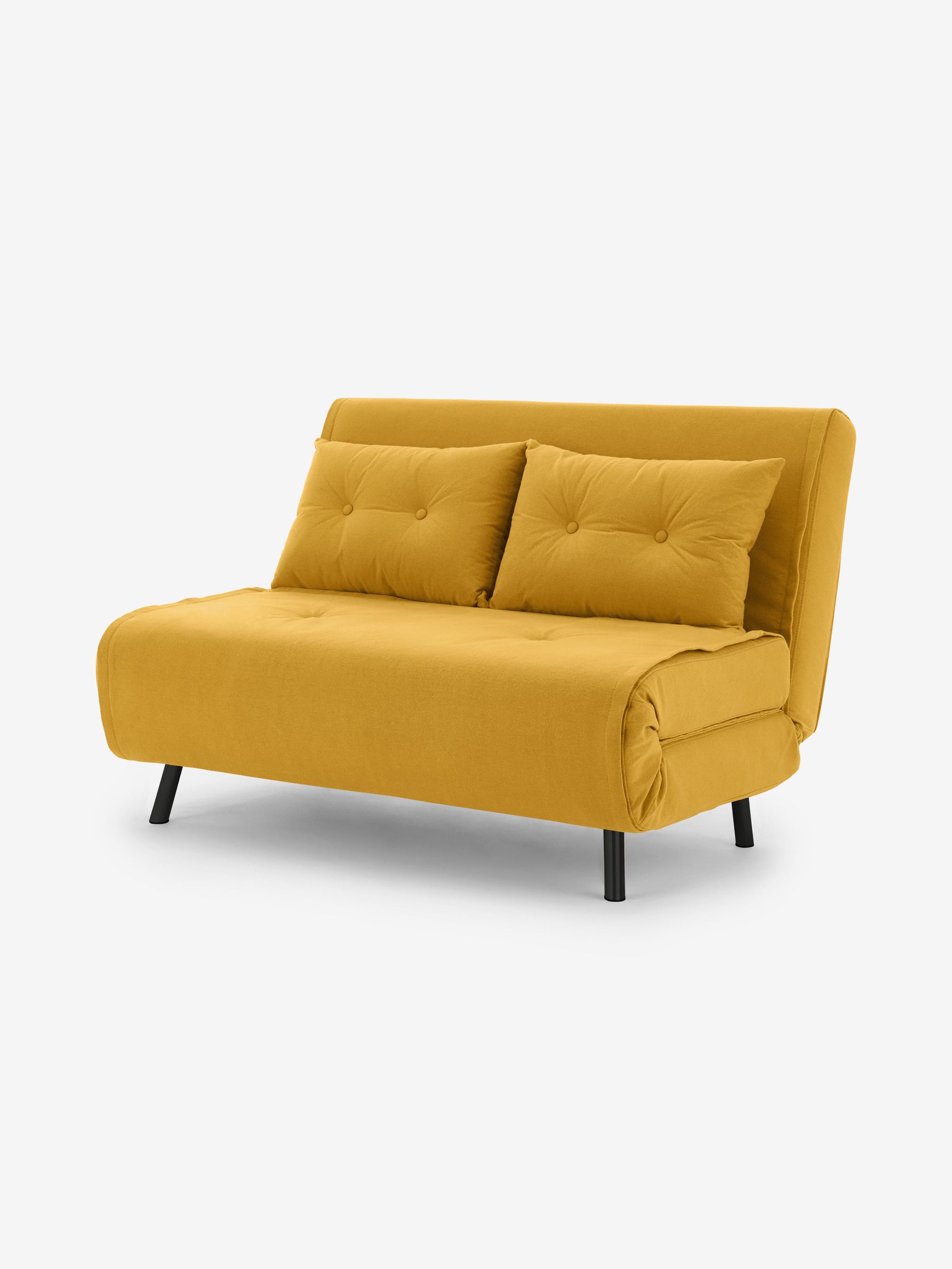 Regular Borg Haru 2 Seater Sofa Bed in Butter Yellow - Image 1 of 3