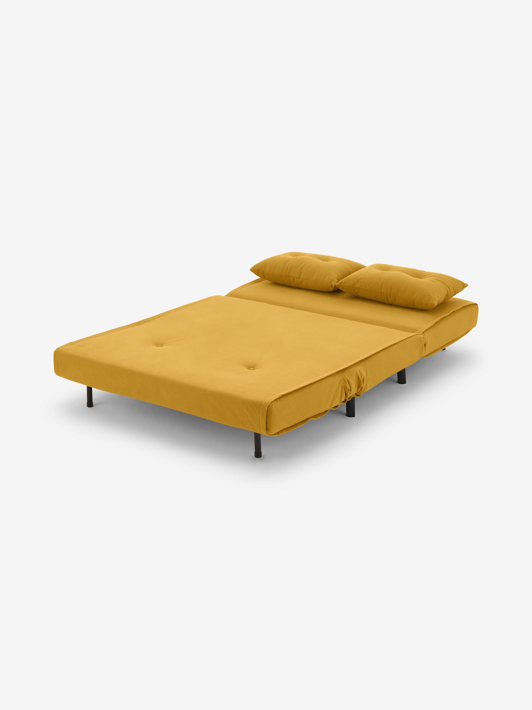 Regular Borg Haru 2 Seater Sofa Bed in Butter Yellow - Image 2 of 3
