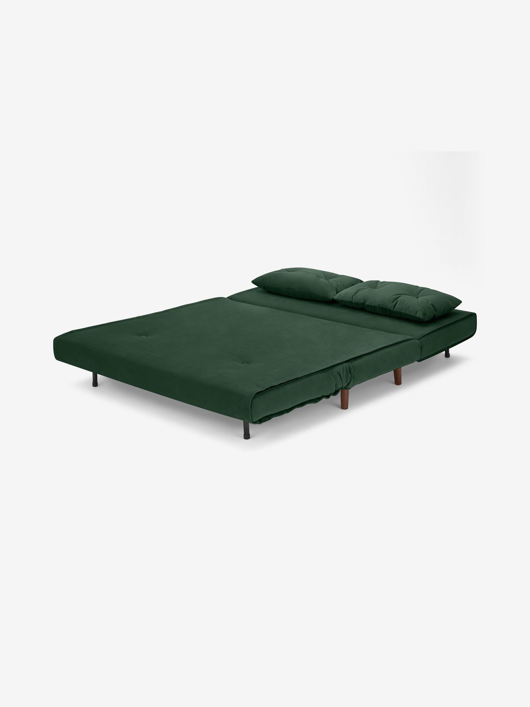 Large Haru 2 Seater Sofa Bed in Smooth Velvet Moss Green - Image 10 of 10 Large Haru 2 Seater Sofa Bed in Smooth Velvet Moss Green - Image 10 of 10