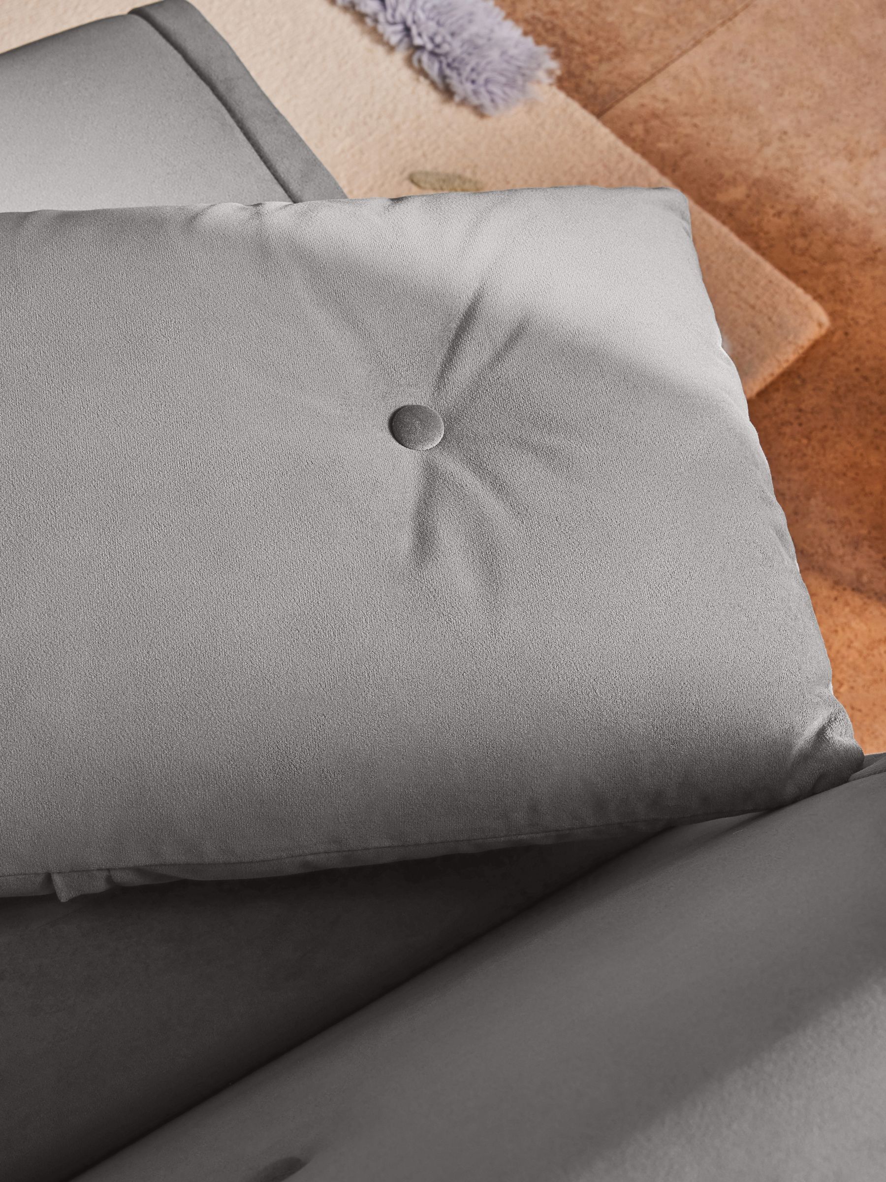 Large Haru 2 Seater Sofa Bed in Marshmallow Grey - Image 4 of 6