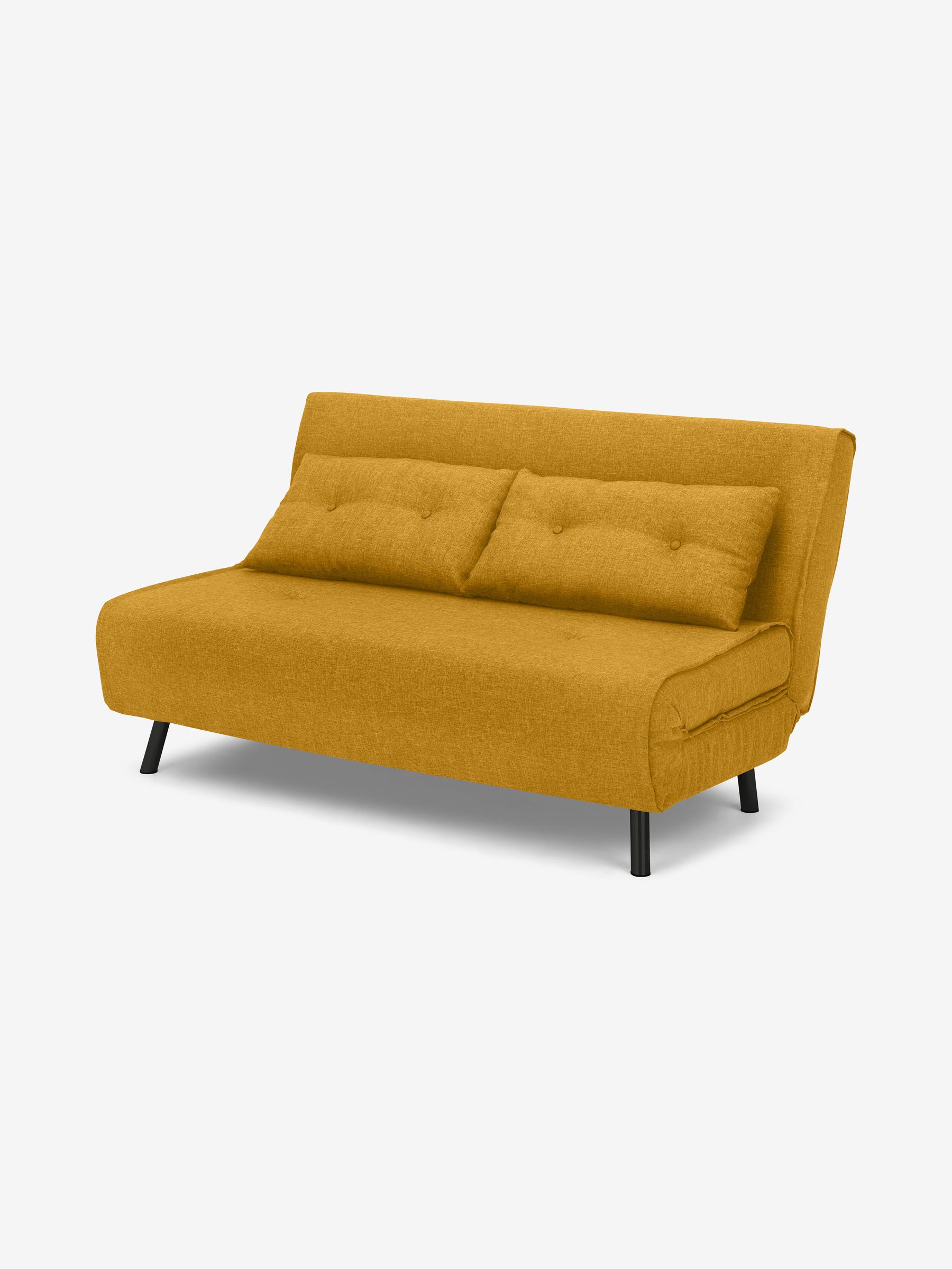 Large Borg Haru 2 Seater Sofa Bed in Butter Yellow - Image 1 of 3