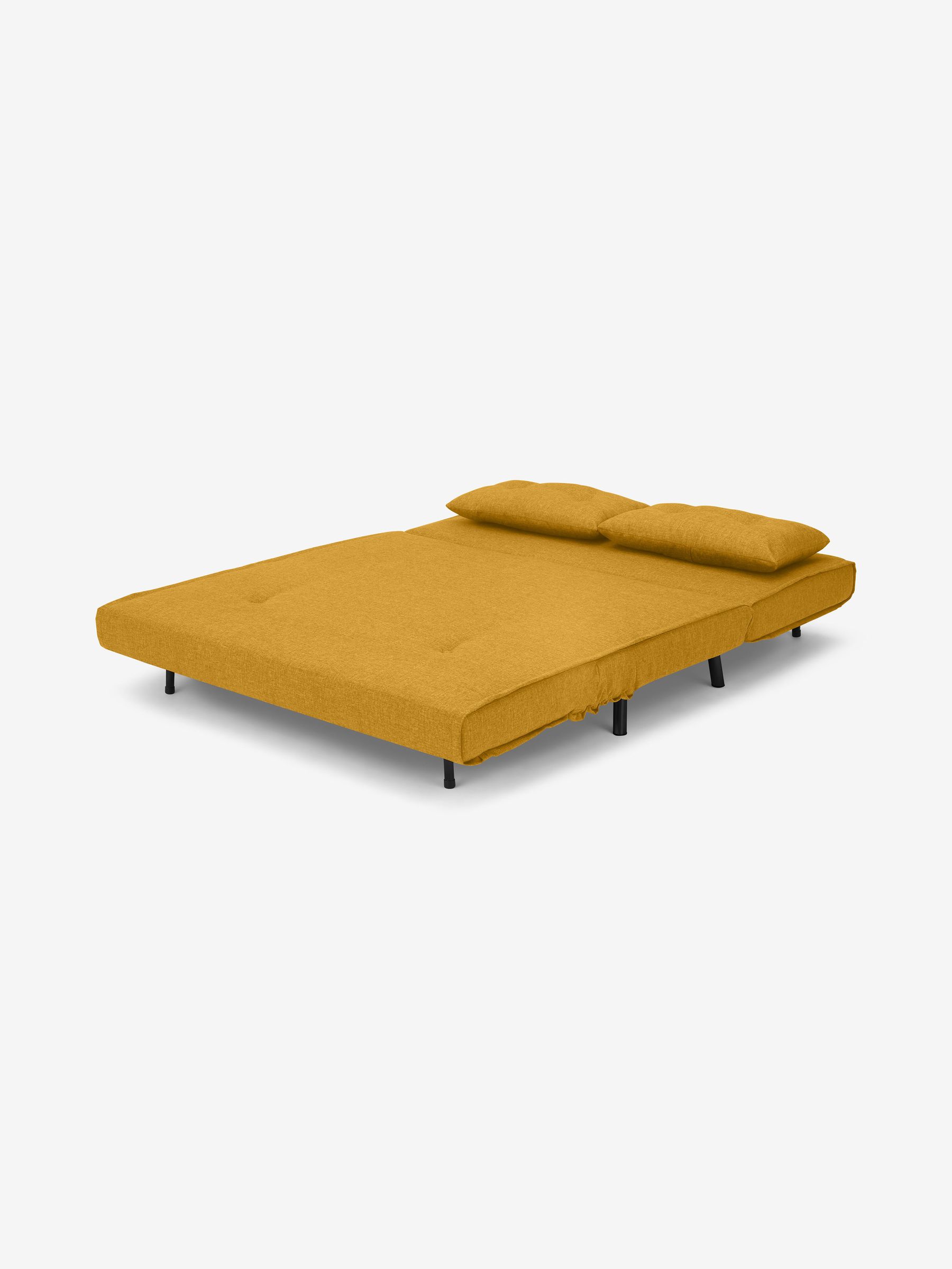 Large Borg Haru 2 Seater Sofa Bed in Butter Yellow - Image 2 of 3