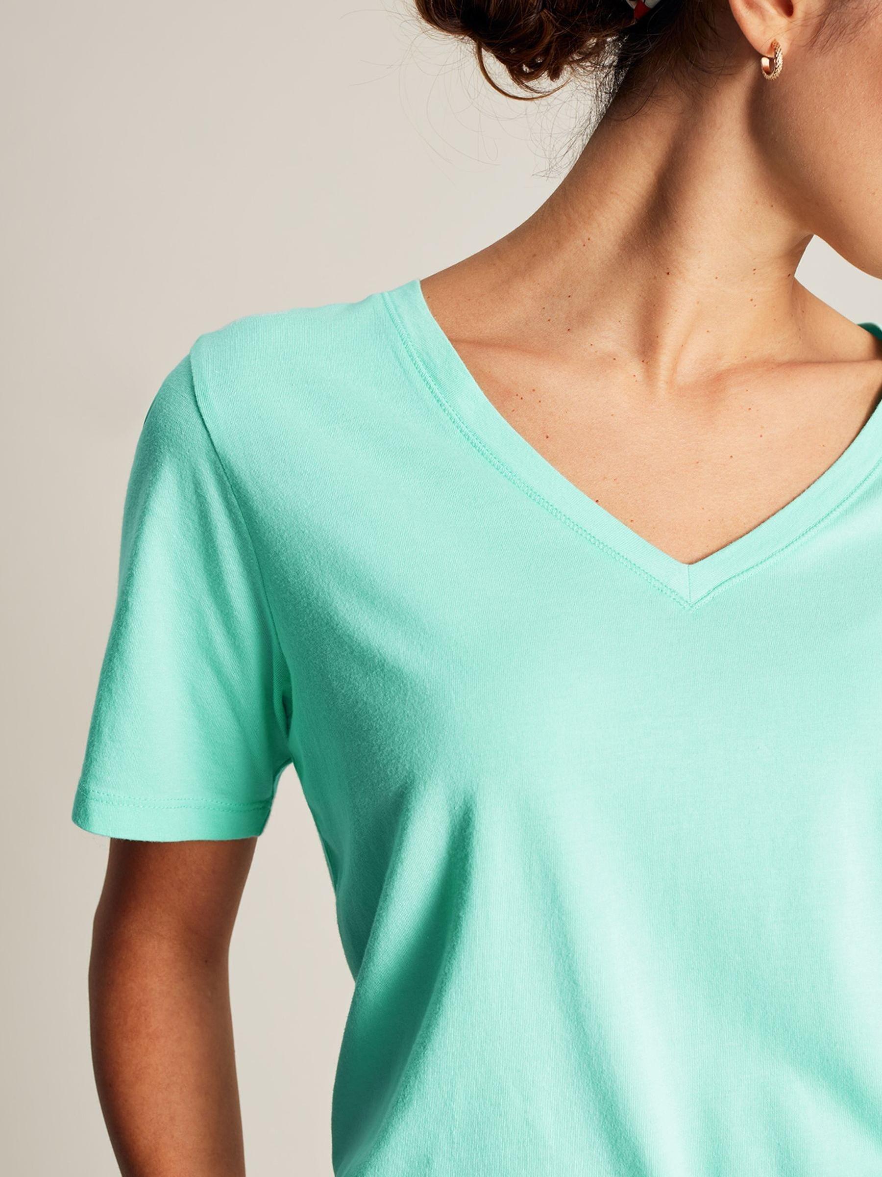 Emily Blue V Neck T-shirt - Image 4 of 5
