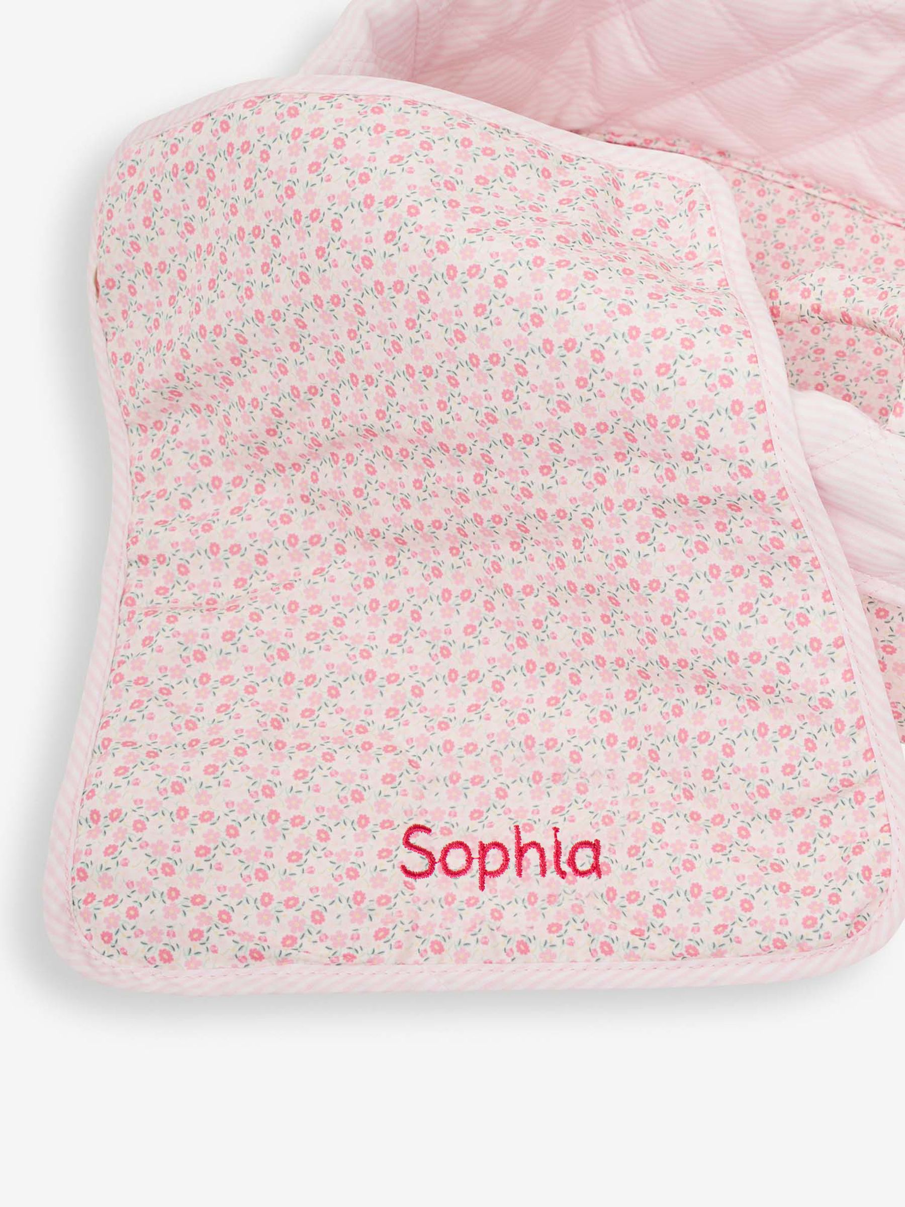 Personalised Doll Carry Cot in Pink - Image 1 of 7