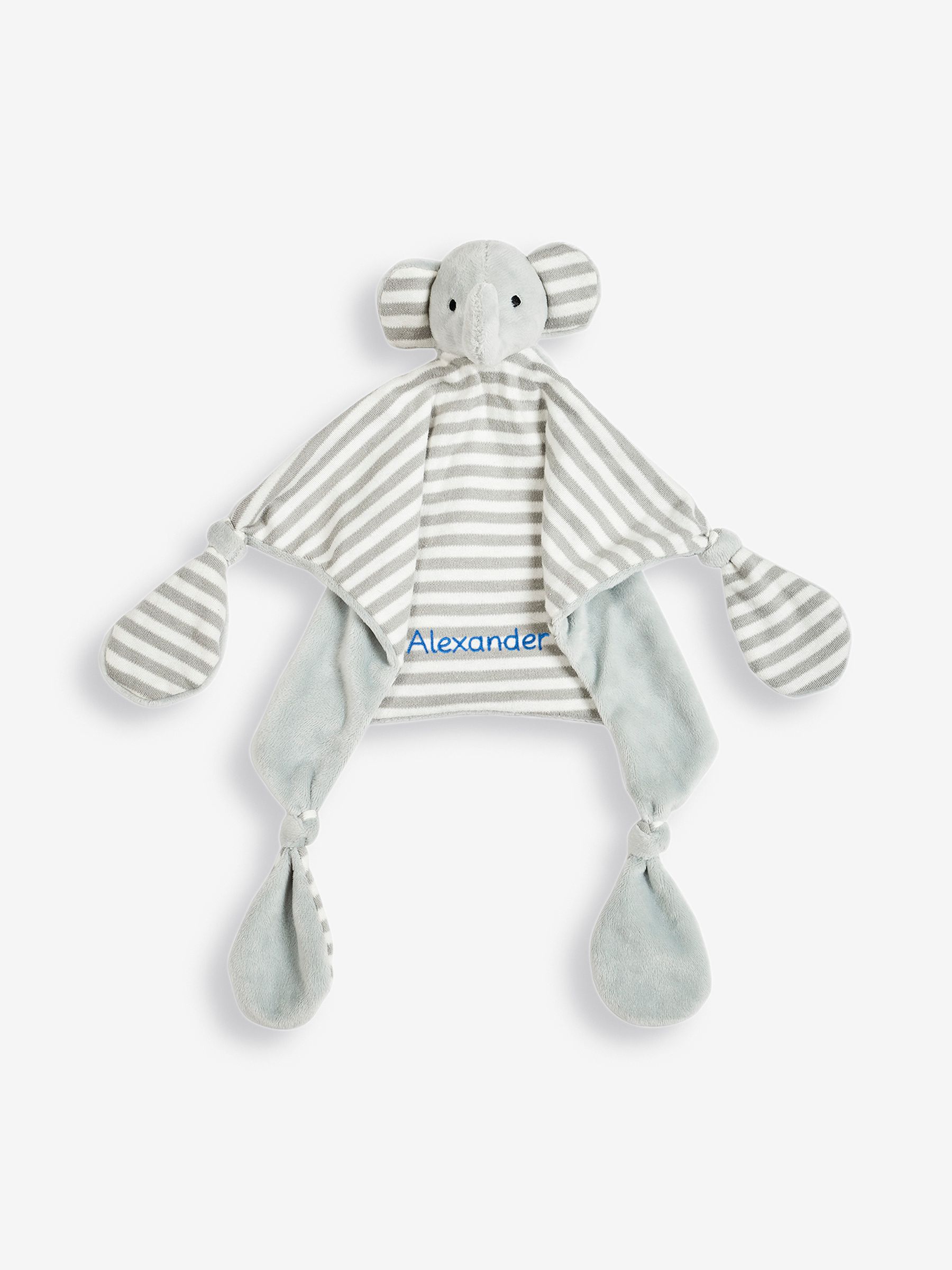 Grey Elephant Personalised Comforter - Image 1 of 3