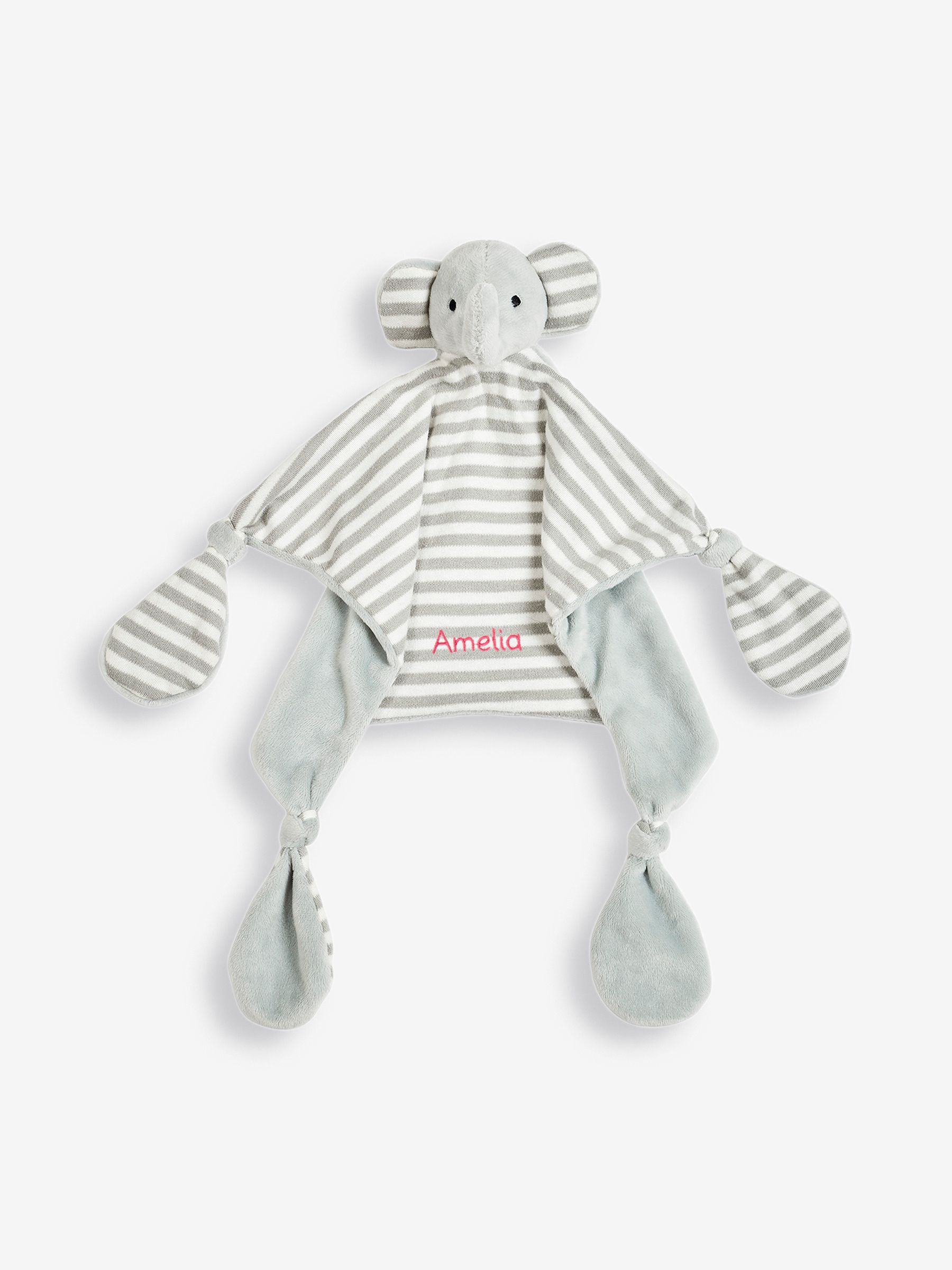 Grey Elephant Personalised Comforter - Image 1 of 3
