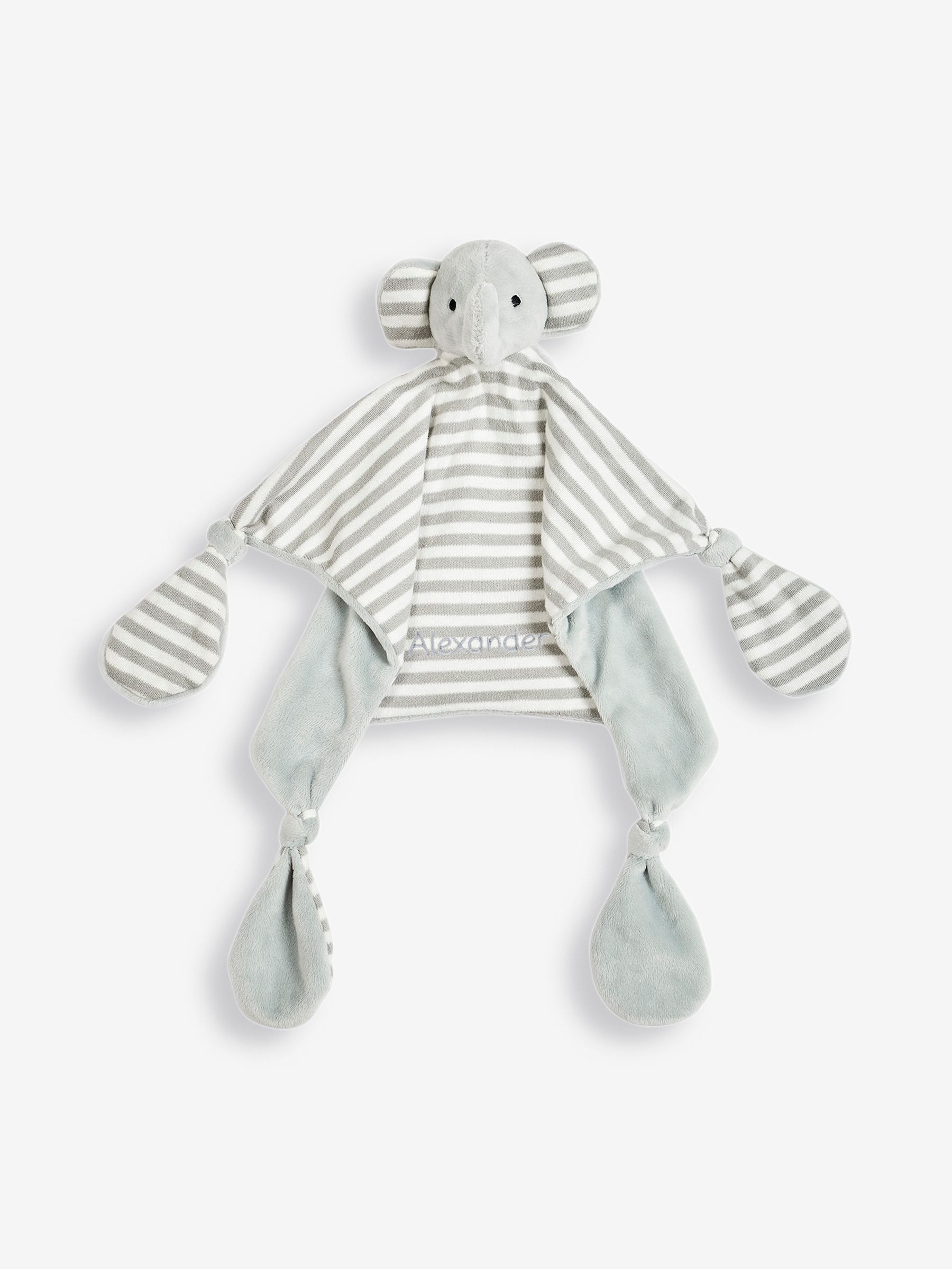 Grey Elephant Personalised Comforter - Image 1 of 3