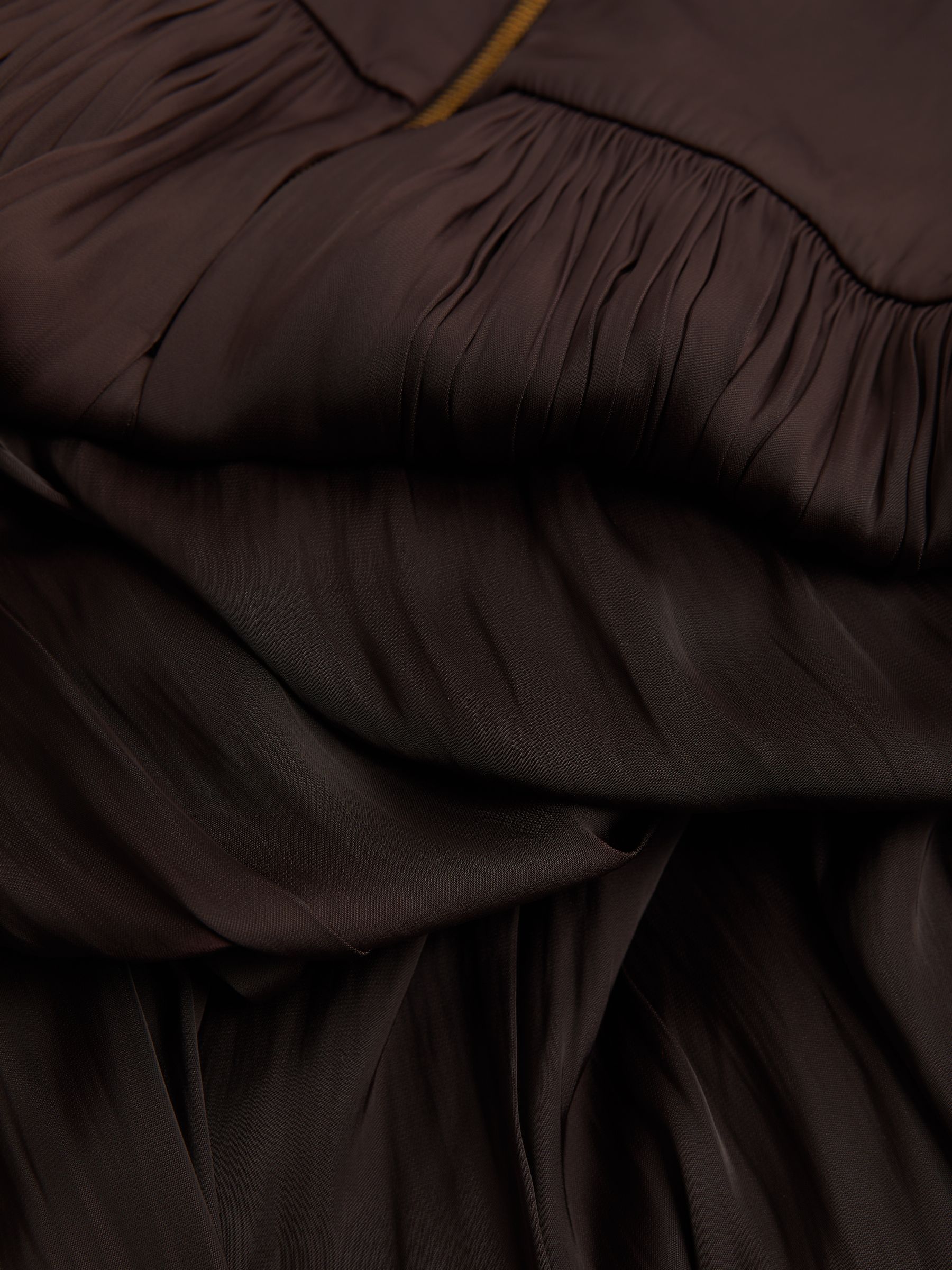 Florere Pleated Midi Dress in Chocolate - Image 7 of 7